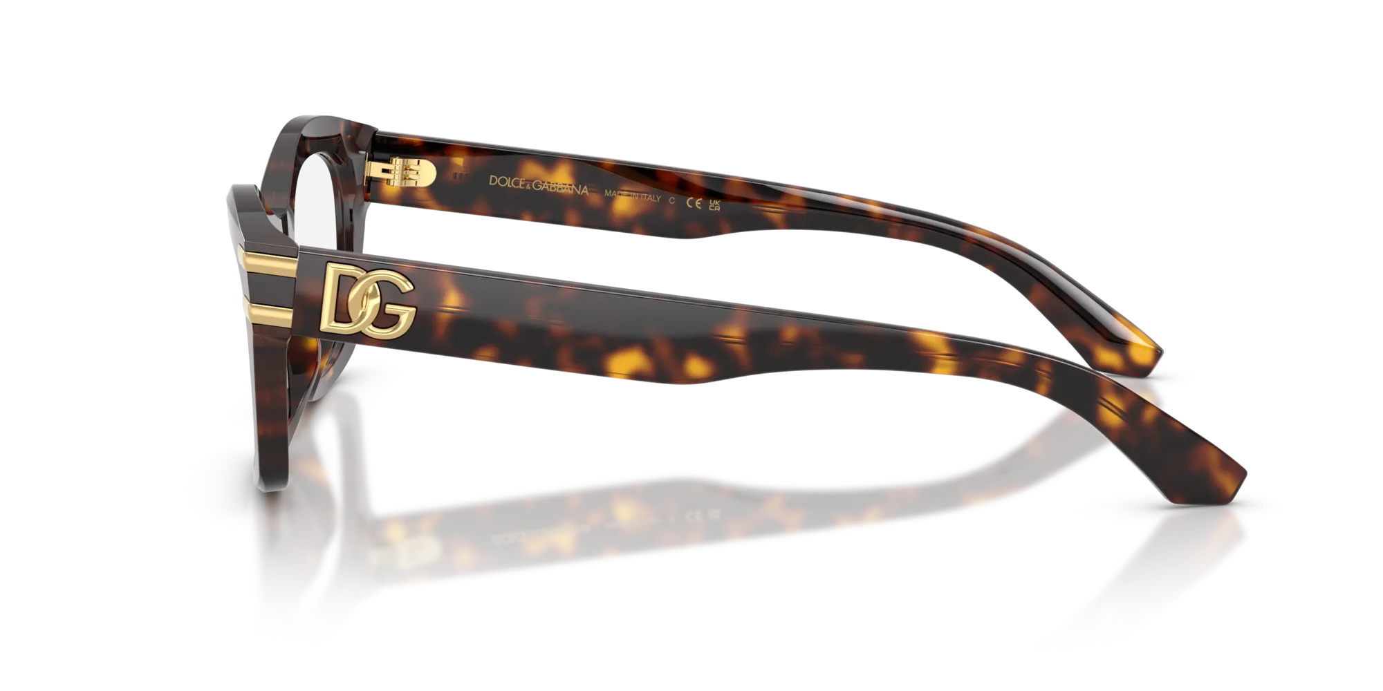 Dolce & Gabbana DG3420 502 Montature da vista Acetato Tartaruga Trasparente Farfalla Normale - immagine 4