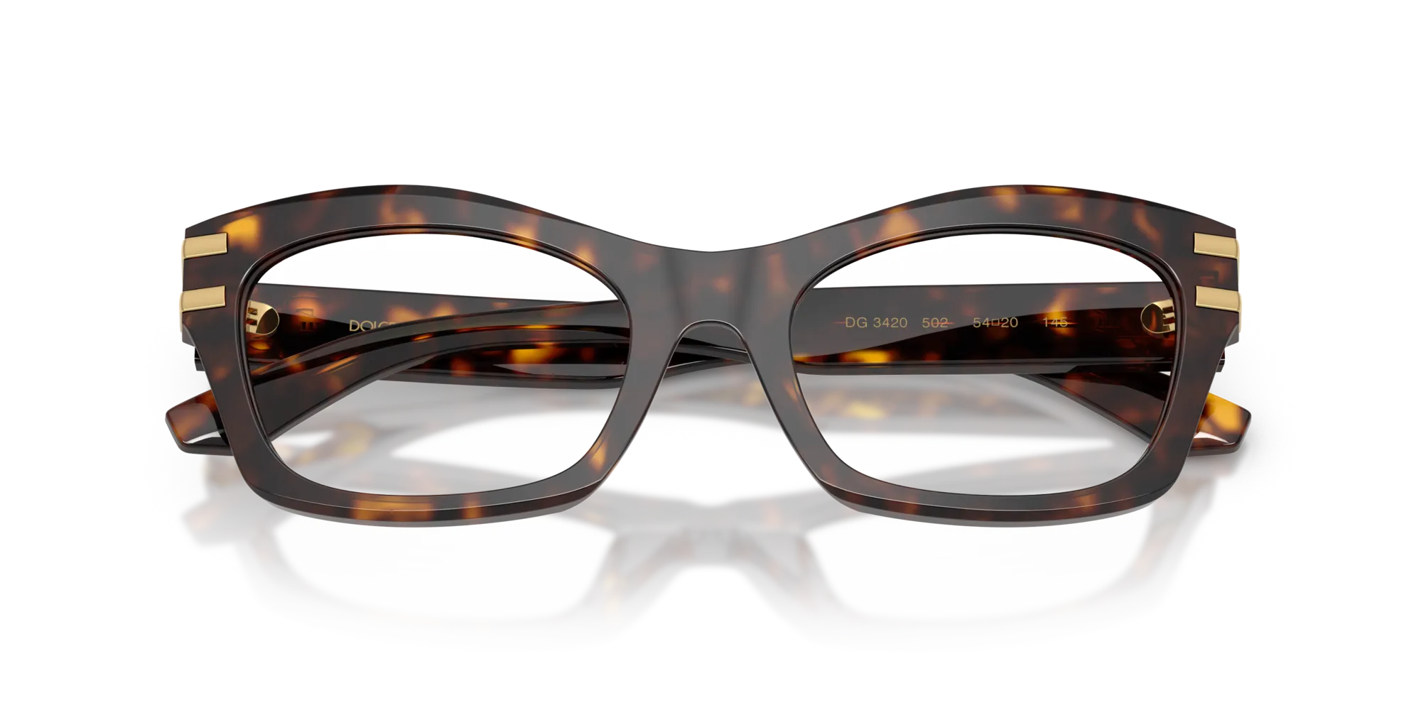 Dolce & Gabbana DG3420 502 Montature da vista Acetato Tartaruga Farfalla Normale - immagine 2