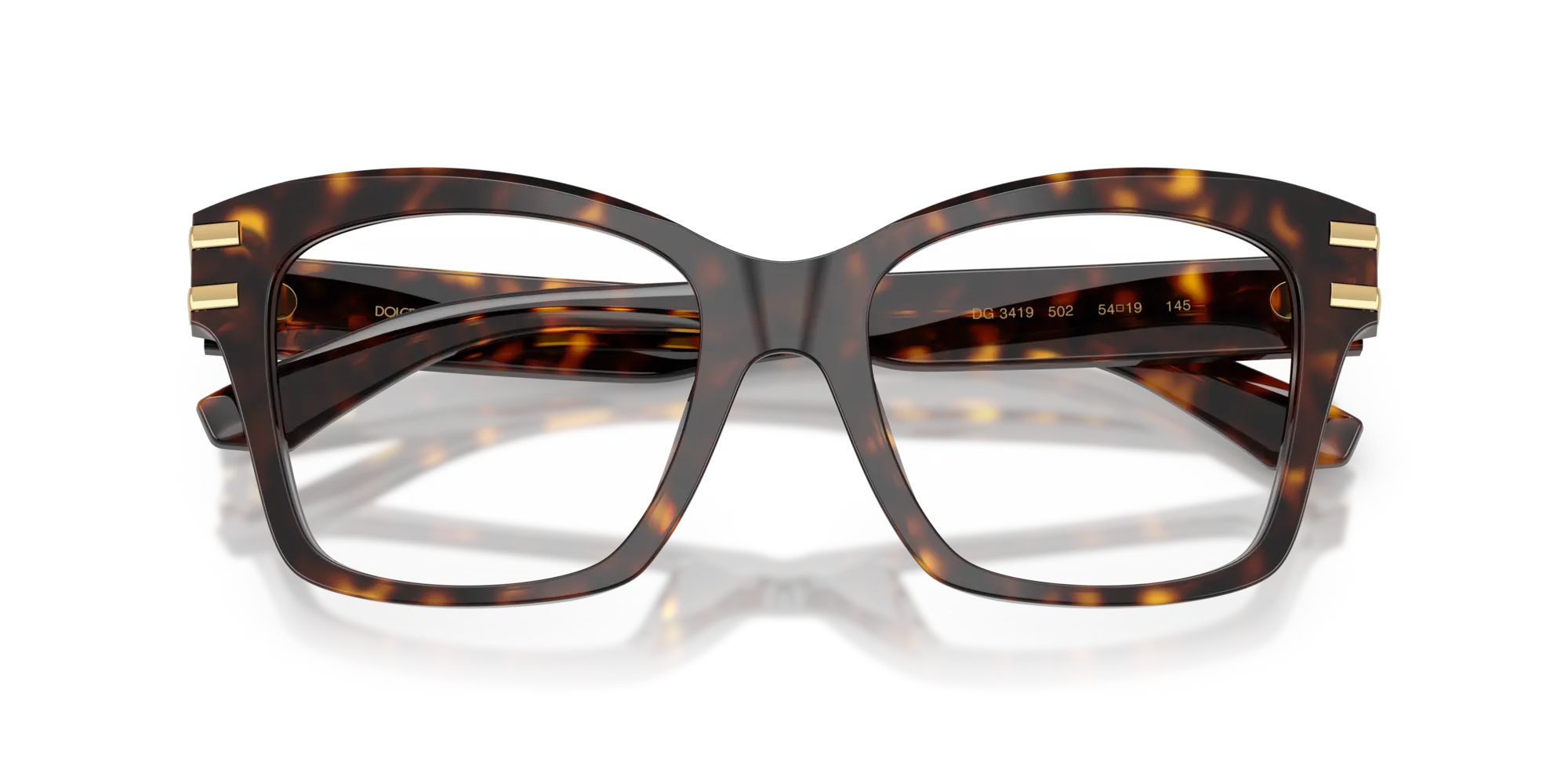 Dolce & Gabbana DG3419 502 Montature da vista Acetato Tartaruga Squadrata Normale - immagine 2