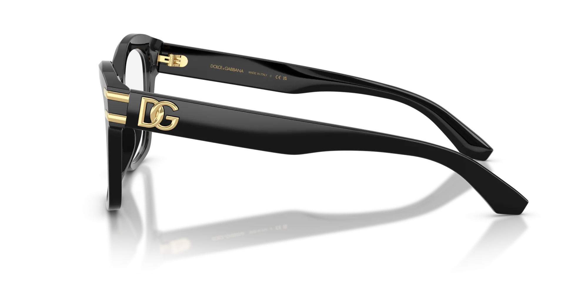 Dolce & Gabbana DG3419 501 Montature da vista Acetato Nero Squadrata Normale - immagine 4