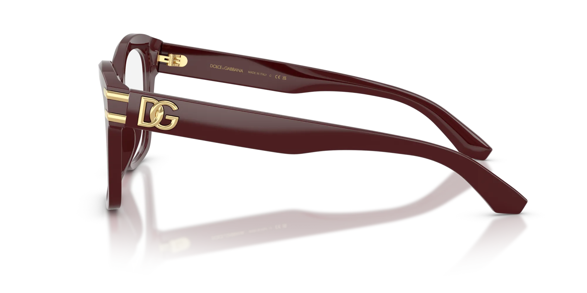 Dolce & Gabbana DG3419 3091 Montature da vista Acetato Rosso Squadrata Normale - immagine 4