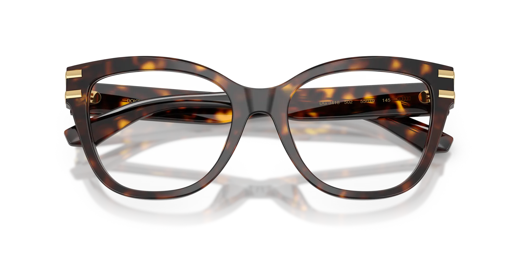 Dolce & Gabbana DG3418 502 Montature da vista Acetato Tartaruga Farfalla Normale - immagine 2