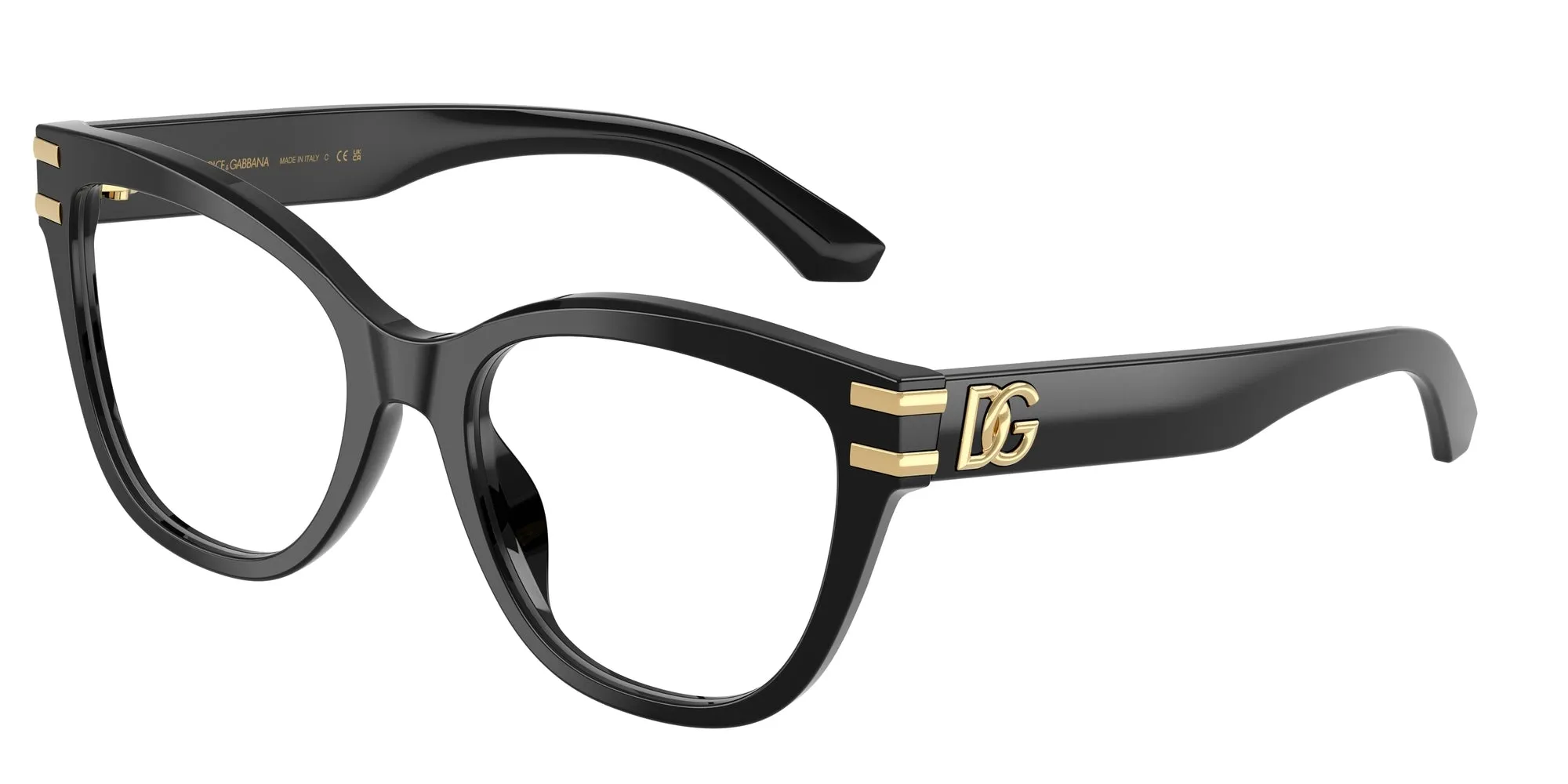 Dolce & Gabbana DG3418 501 Montature da vista Acetato Nero Farfalla Normale - immagine 1