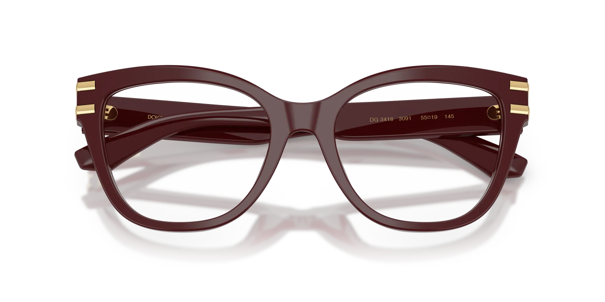 Dolce & Gabbana DG3418 3091 Montature da vista Acetato Rosso Farfalla Normale - immagine 2
