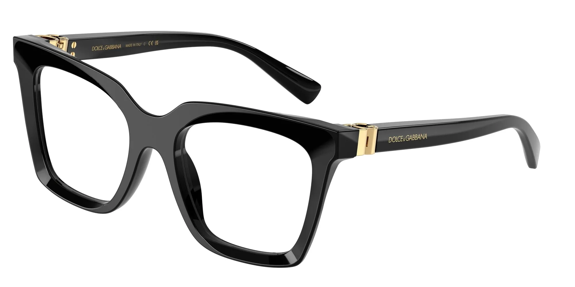 Dolce & Gabbana DG3417 501 Montature da vista Acetato Nero Squadrata Normale - immagine 1