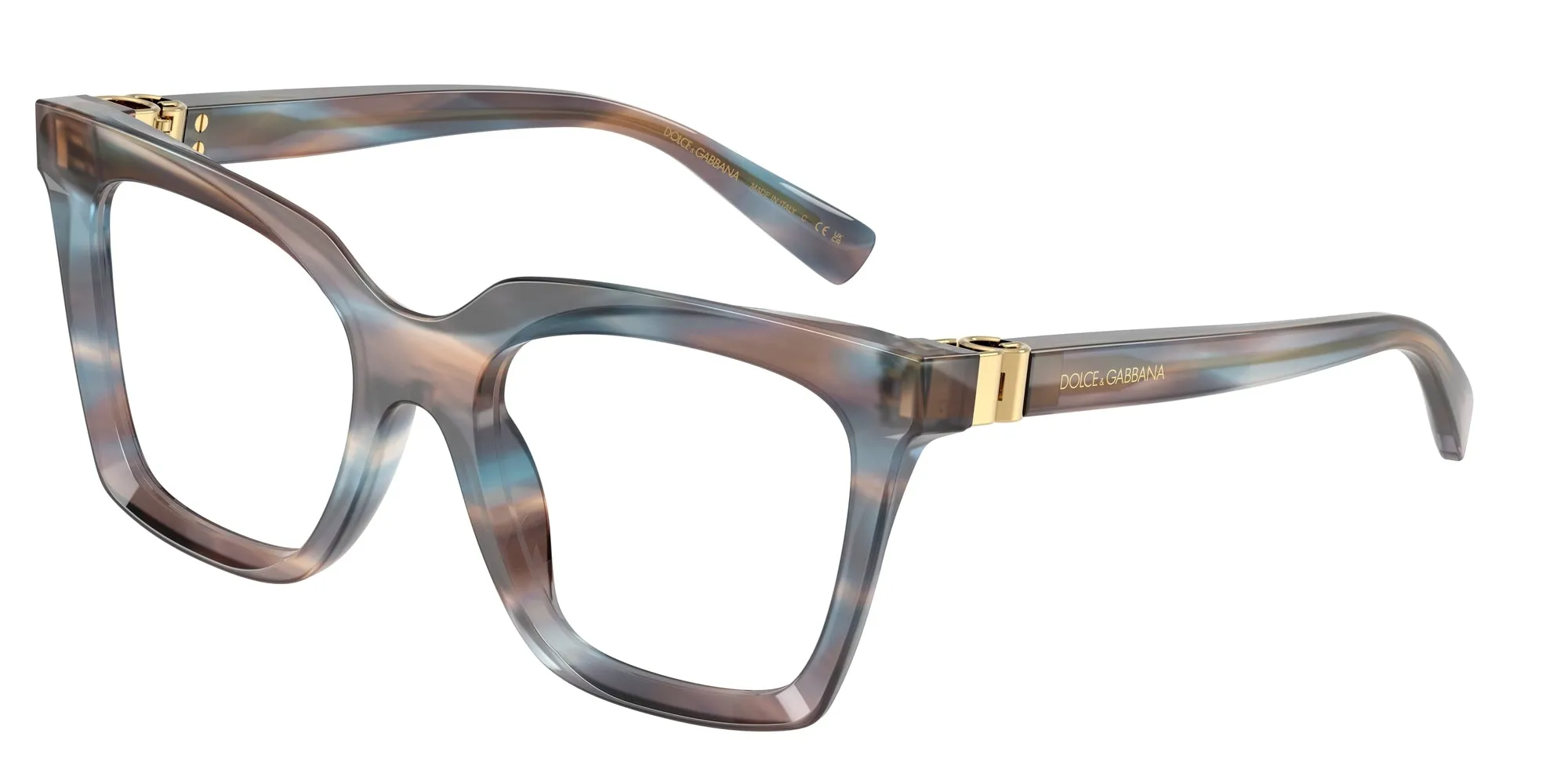 Dolce & Gabbana DG3417 3448 Montature da vista Acetato Blu Squadrata Normale - immagine 1