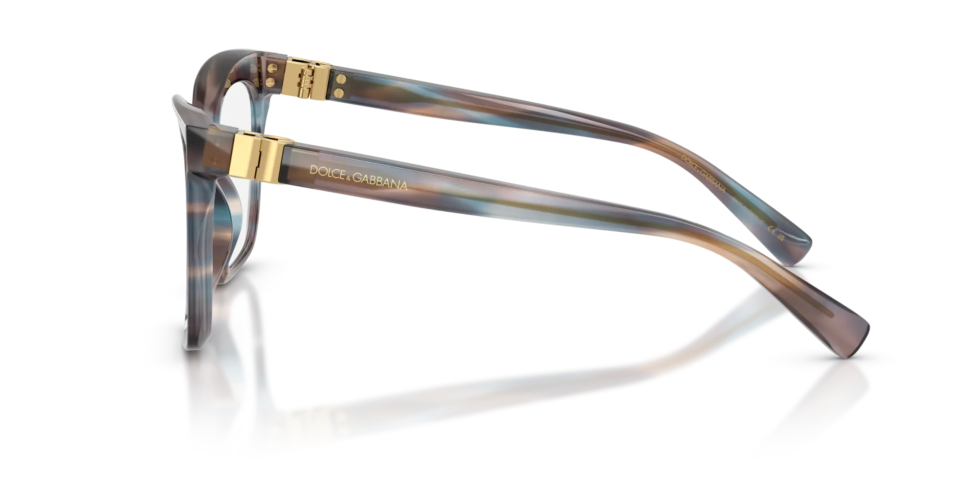 Dolce & Gabbana DG3417 3448 Montature da vista Acetato Blu Squadrata Normale - immagine 4