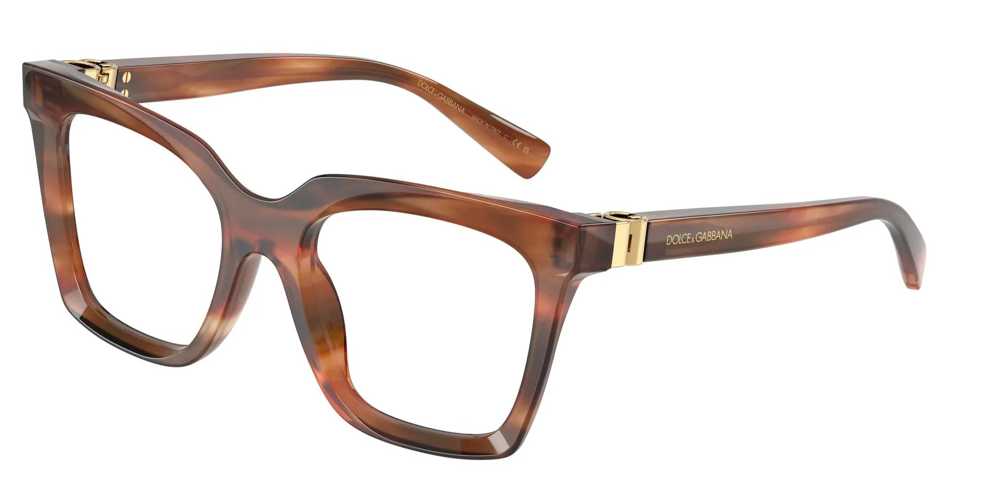 Dolce & Gabbana DG3417 3221 Montature da vista Acetato Tartaruga Squadrata Normale - immagine 1