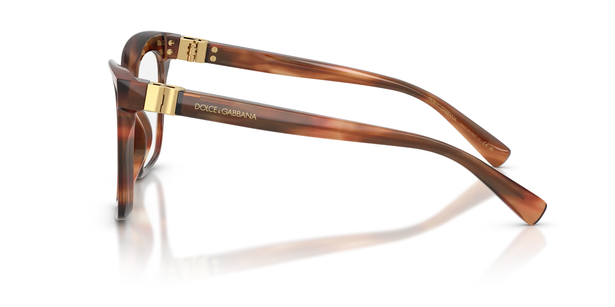 Dolce & Gabbana DG3417 3221 Montature da vista Acetato Tartaruga Squadrata Normale - immagine 4