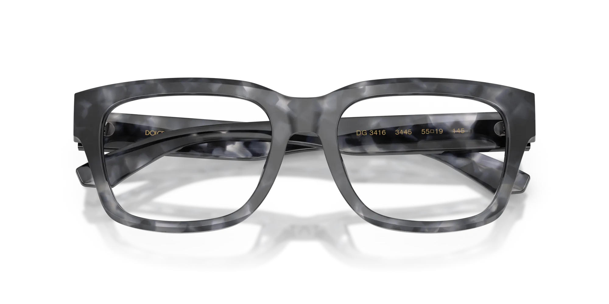 Dolce & Gabbana DG3416 3445 Montature da vista Acetato Tartaruga Squadrata Normale - immagine 2