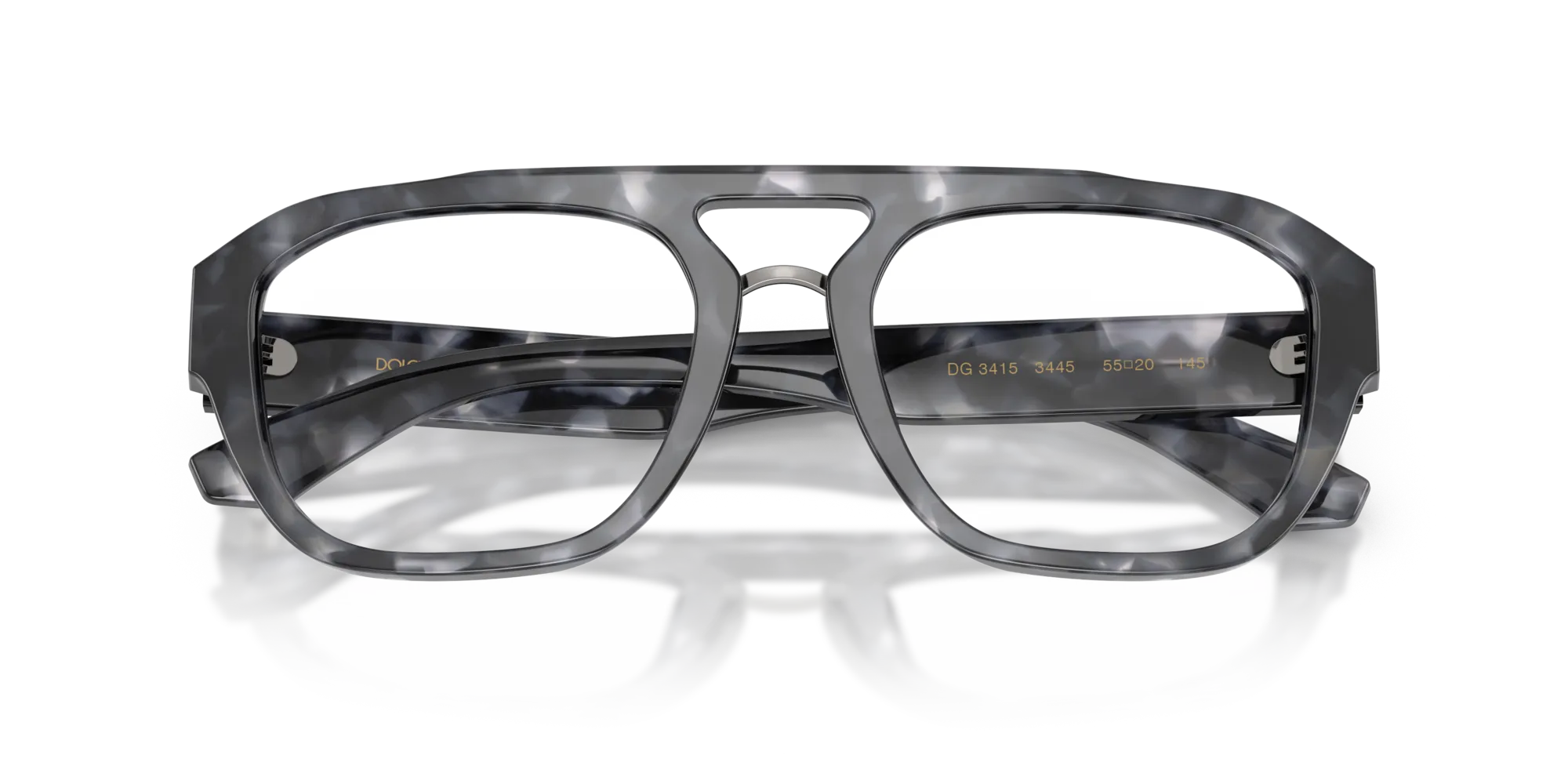 Dolce & Gabbana DG3415 3445 Montature da vista Acetato Tartaruga Pilot Normale - immagine 2
