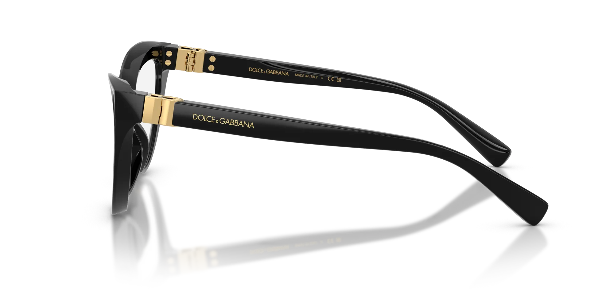 Dolce & Gabbana DG3414 501 Montature da vista Acetato Nero Cat Eye Normale - immagine 4