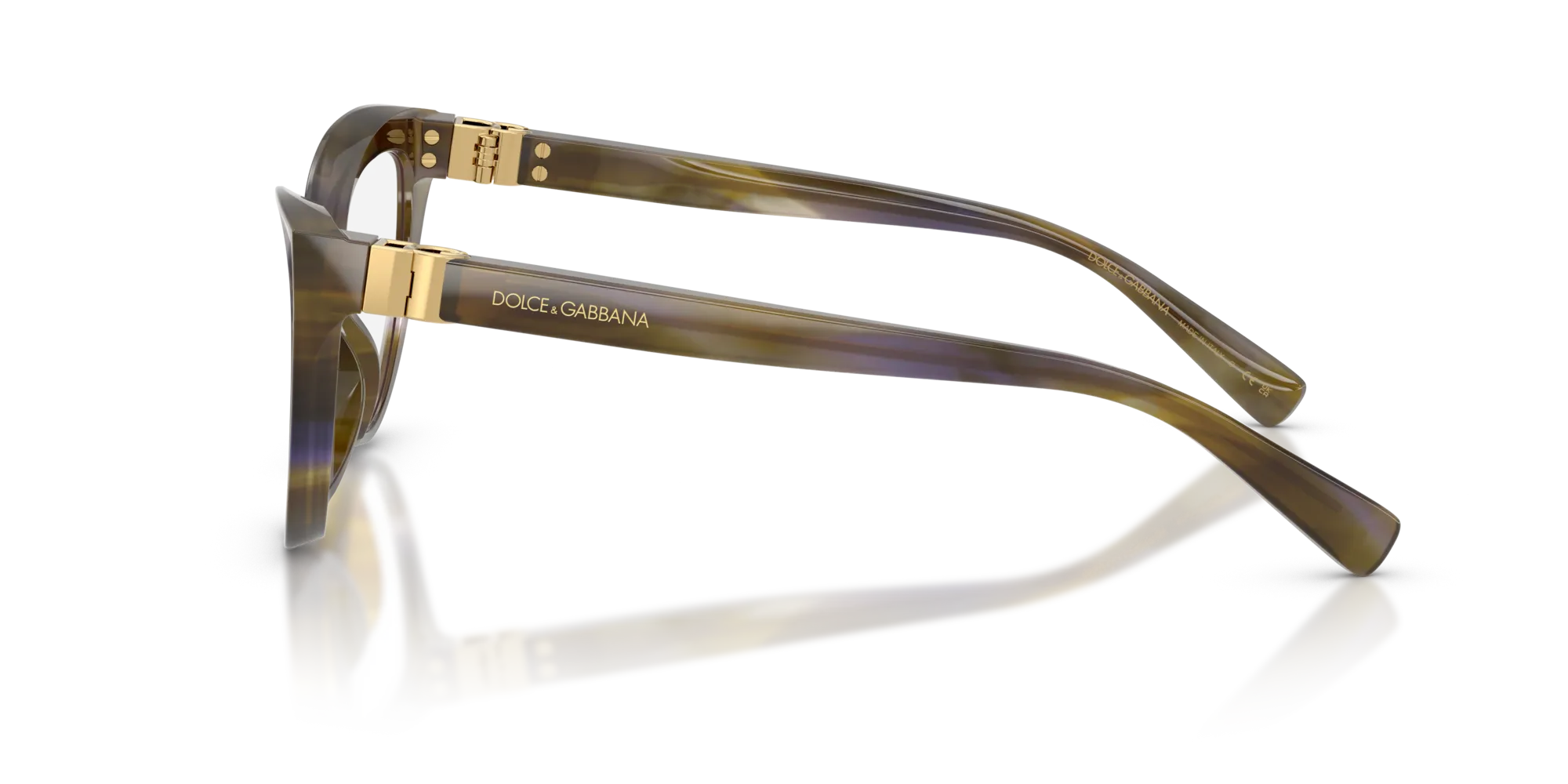 Dolce & Gabbana DG3414 3447 Montature da vista Acetato Verde Cat Eye Normale - immagine 4