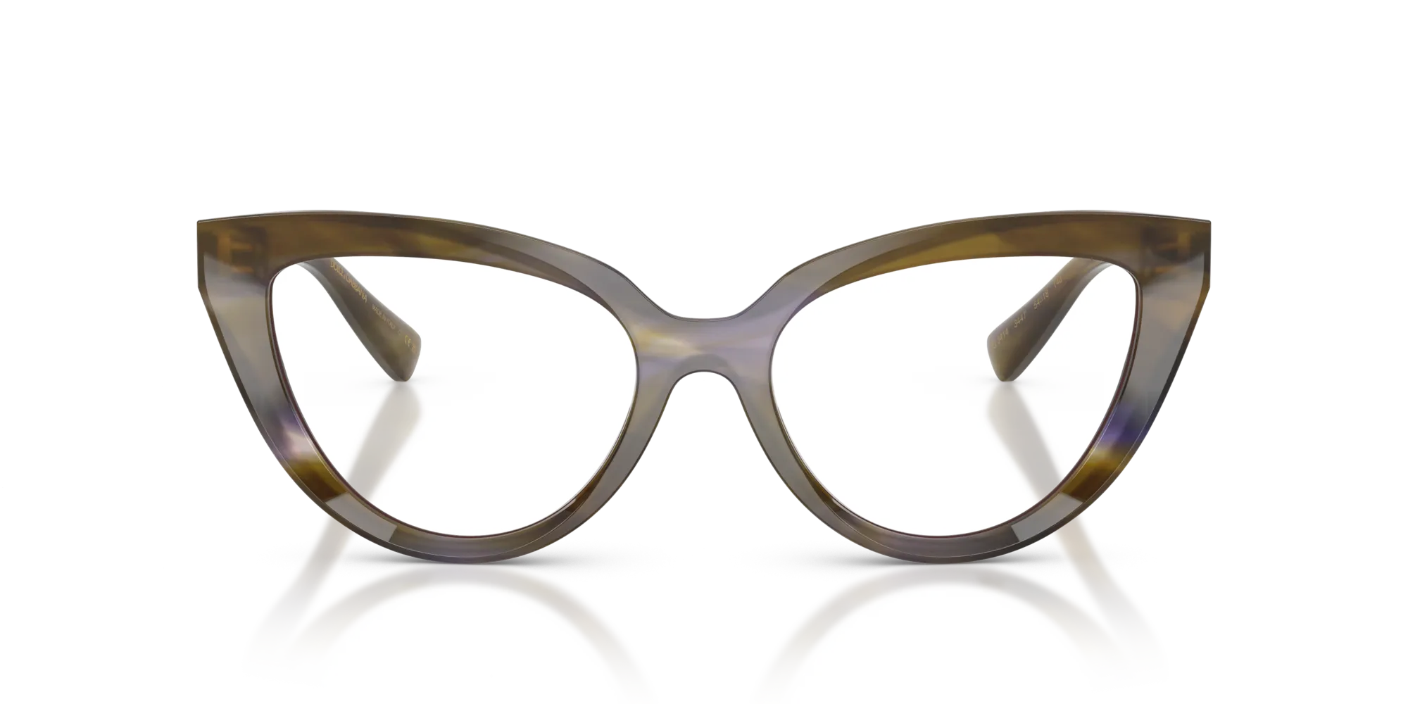 Dolce & Gabbana DG3414 3447 Montature da vista Acetato Verde Cat Eye Normale - immagine 3