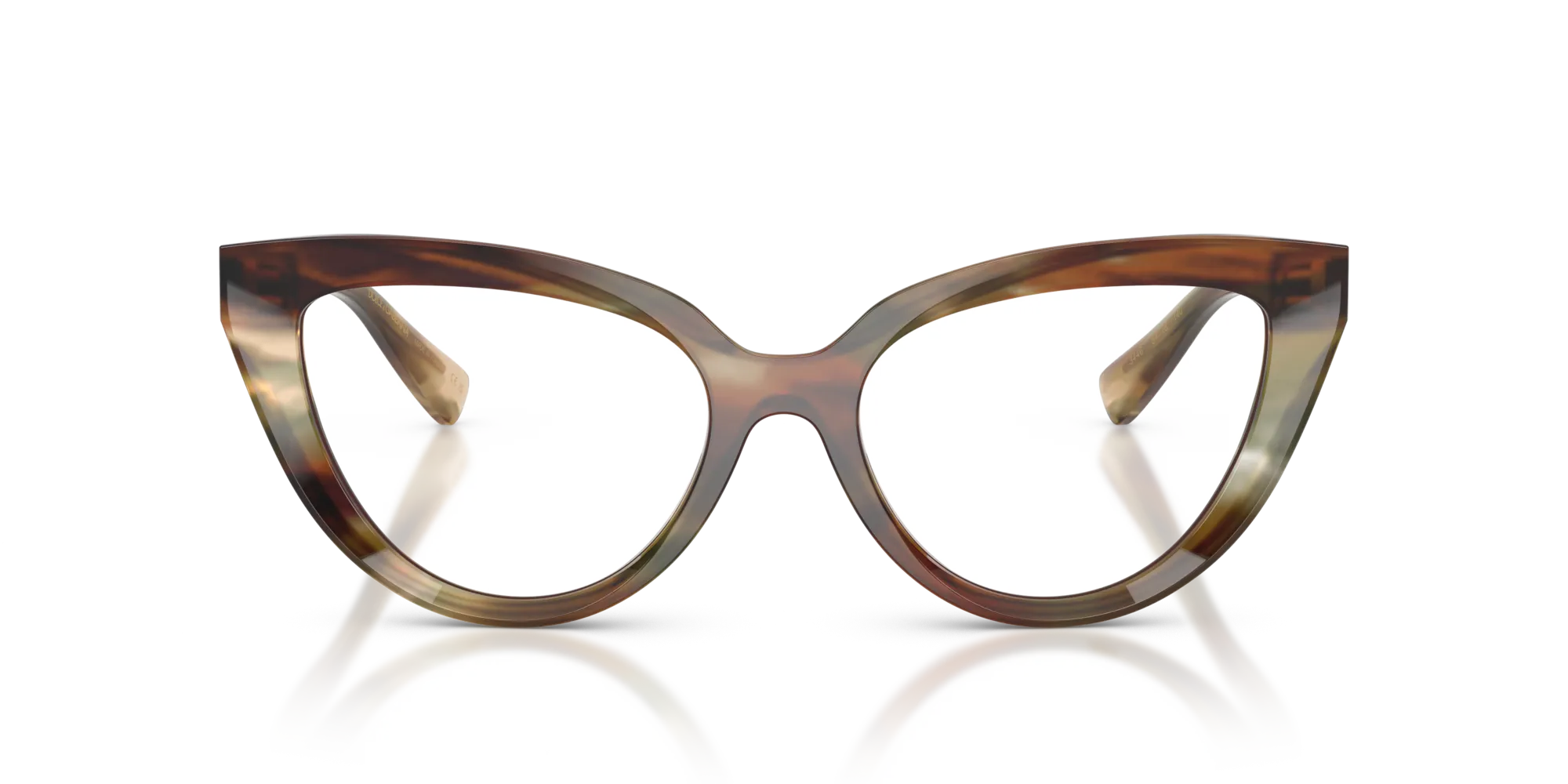 Dolce & Gabbana DG3414 3446 Montature da vista Acetato Marrone Cat Eye Normale - immagine 3
