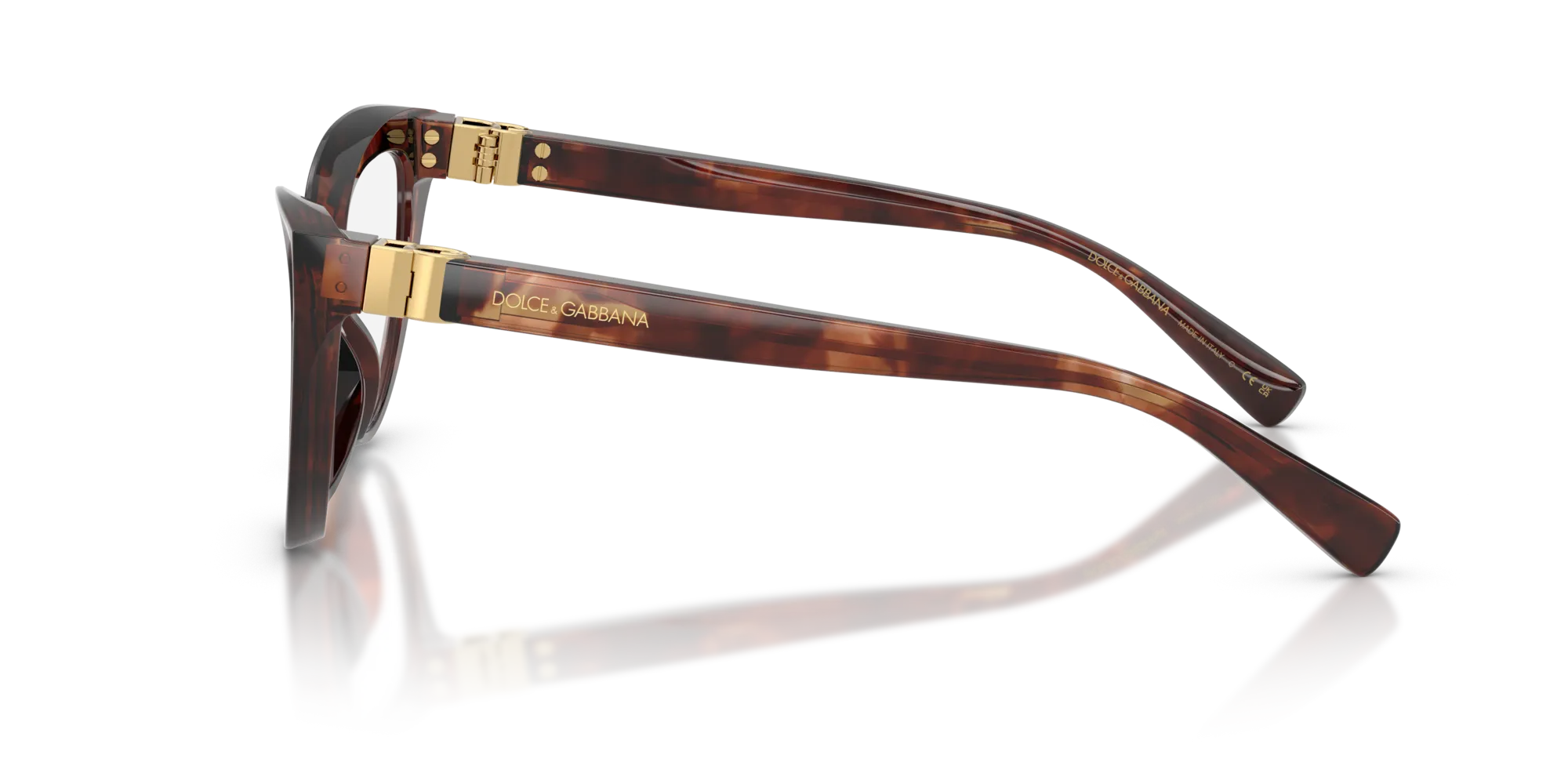 Dolce & Gabbana DG3414 3222 Montature da vista Acetato Rosso Cat Eye Normale - immagine 4
