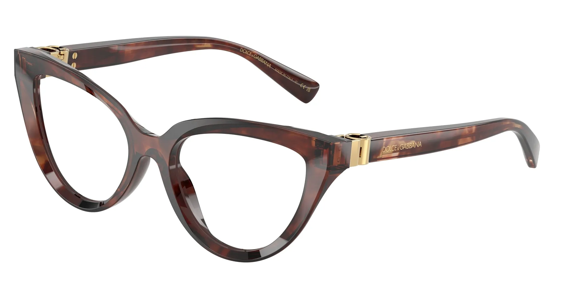 Dolce & Gabbana DG3414 3222 Montature da vista Acetato Rosso Cat Eye Normale - immagine 1