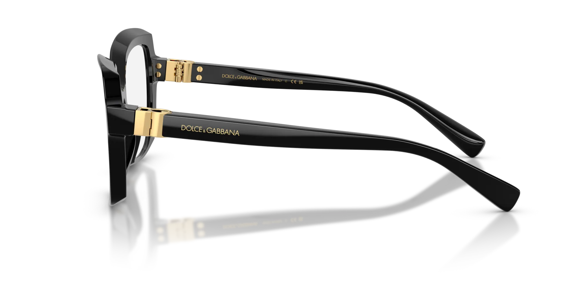 Dolce & Gabbana DG3413 501 Montature da vista Acetato Nero Farfalla Normale - immagine 4