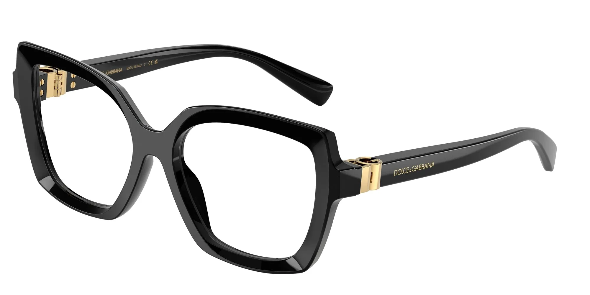 Dolce & Gabbana DG3413 501 Montature da vista Acetato Nero Farfalla Normale - immagine 1