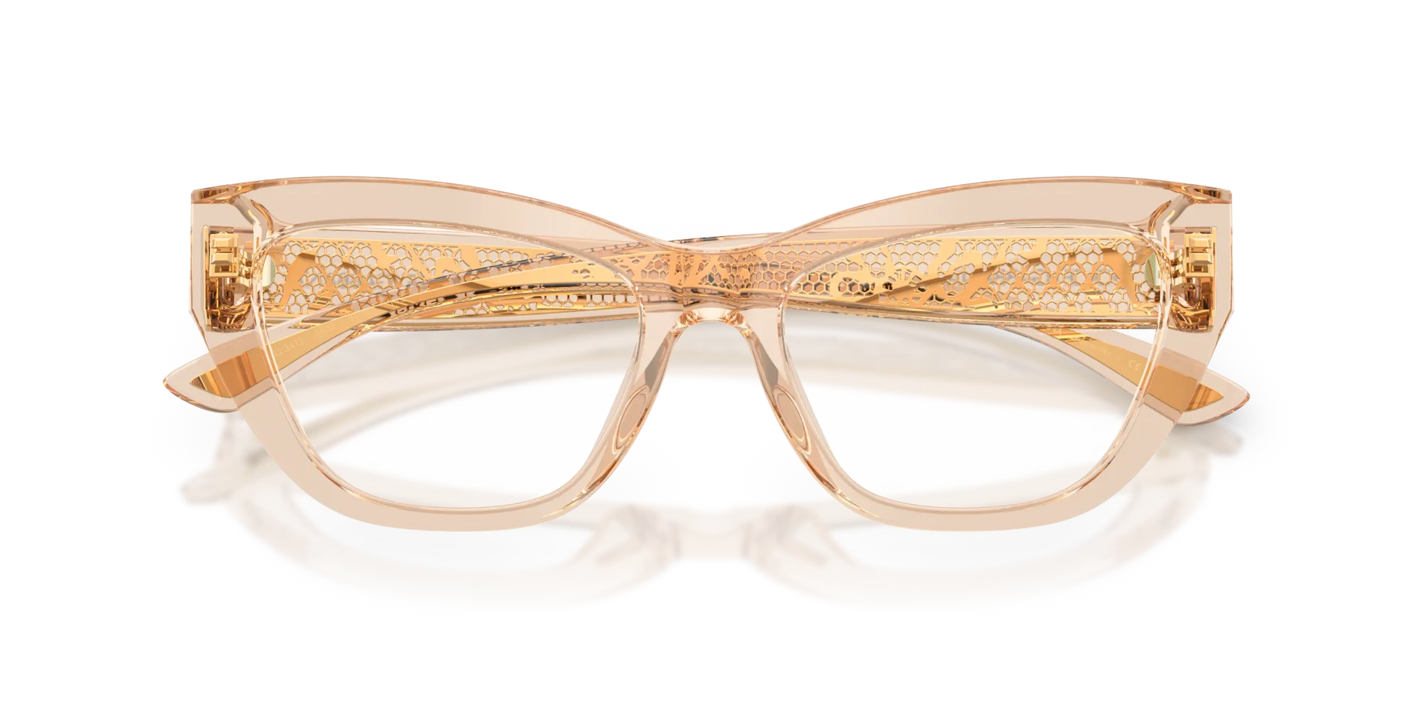 Dolce & Gabbana DG3412 3432 Montature da vista Acetato Marrone Cat Eye Normale - immagine 2