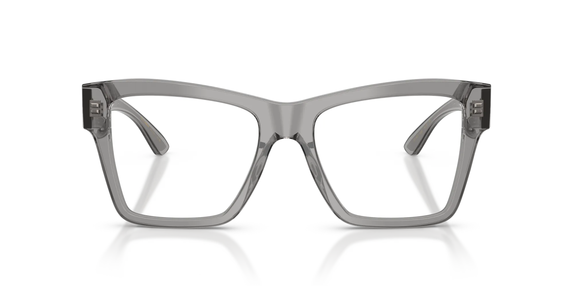 Dolce & Gabbana DG3411 3160 Montature da vista Acetato Grigio Trasparente Squadrata Normale - immagine 3