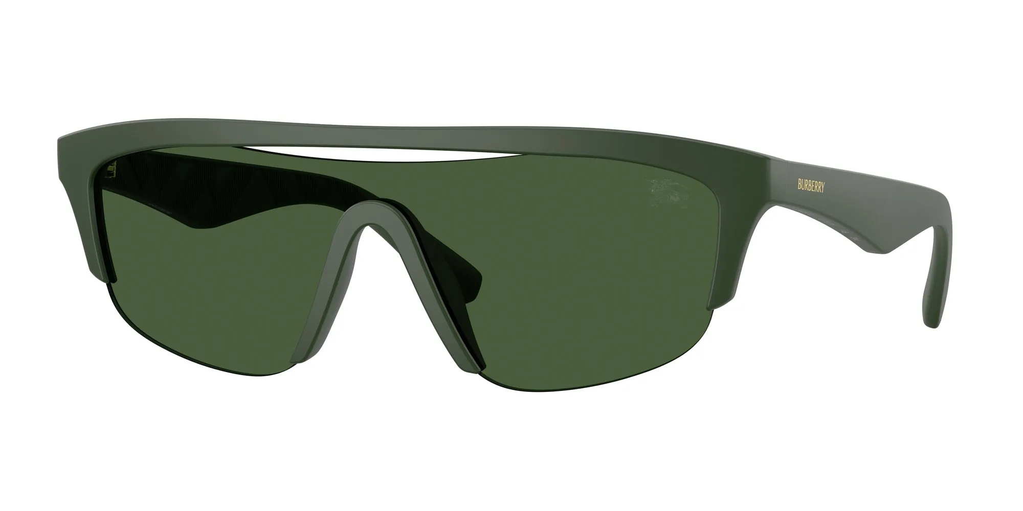 Burberry BE4460U 417071 Occhiali da sole Iniettato Verde Verde Squadrata Normale - immagine 1