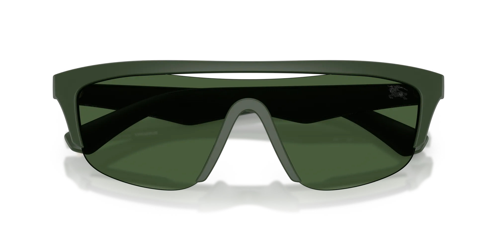 Burberry BE4460U 417071 Occhiali da sole Iniettato Verde Verde Squadrata Normale - immagine 2