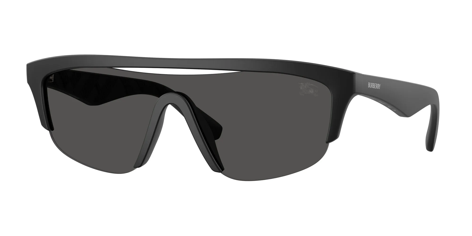 Burberry BE4460U 346487 Occhiali da sole Iniettato Nero Grigio Squadrata Normale - immagine 1