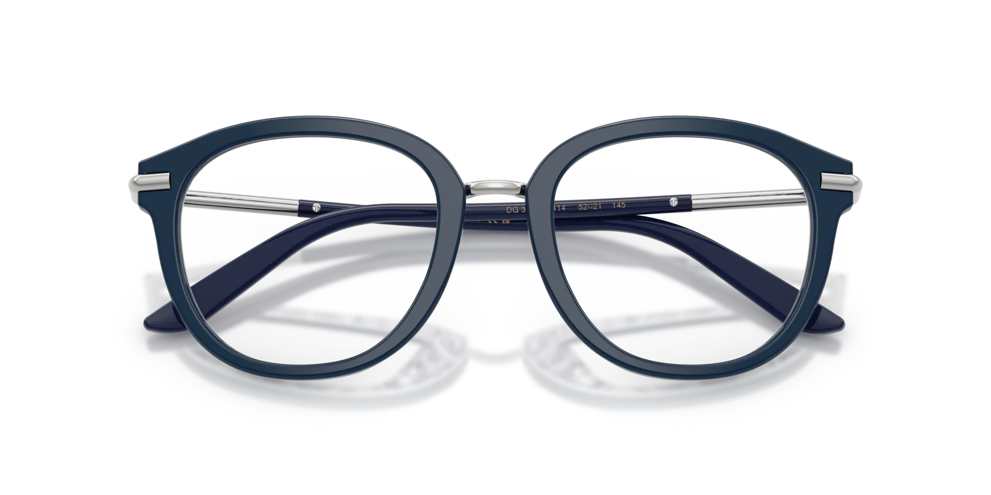 Dolce & Gabbana DG3410 3414 Montature da vista Acetato Blu Pantos Normale - immagine 2