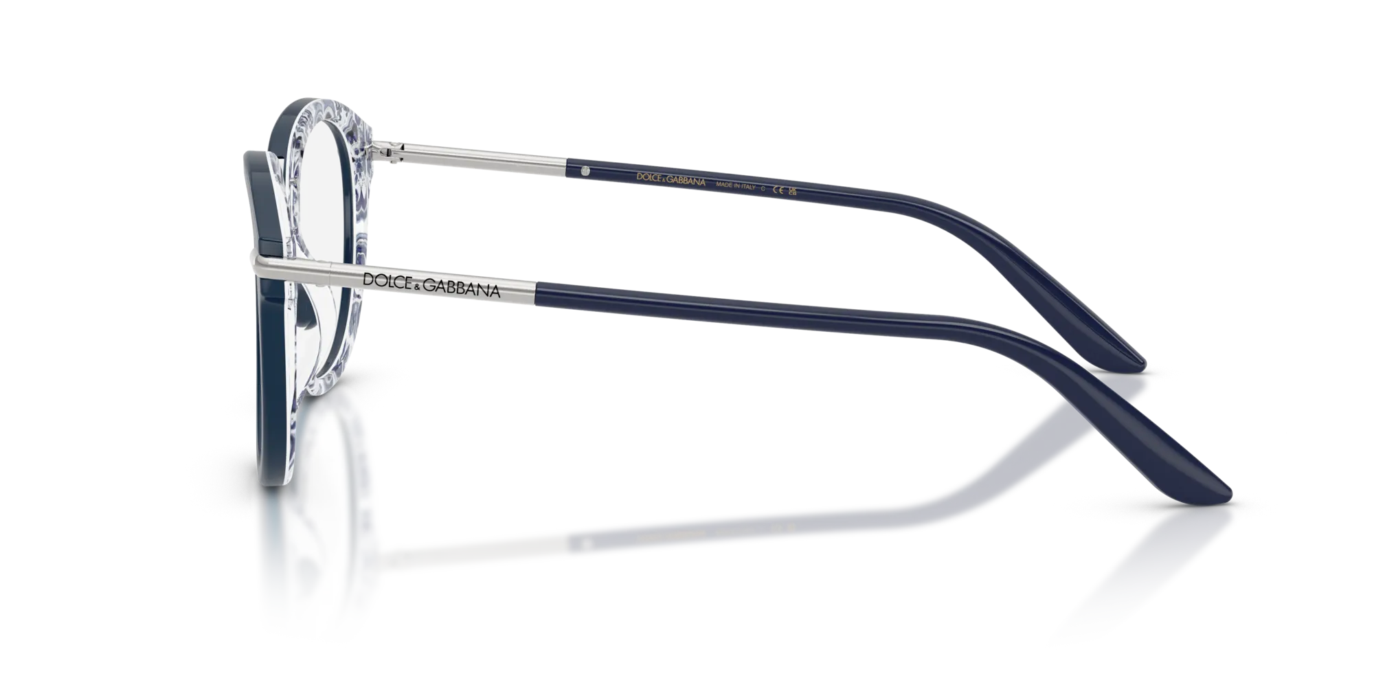 Dolce & Gabbana DG3410 3414 Montature da vista Acetato Blu Pantos Normale - immagine 4