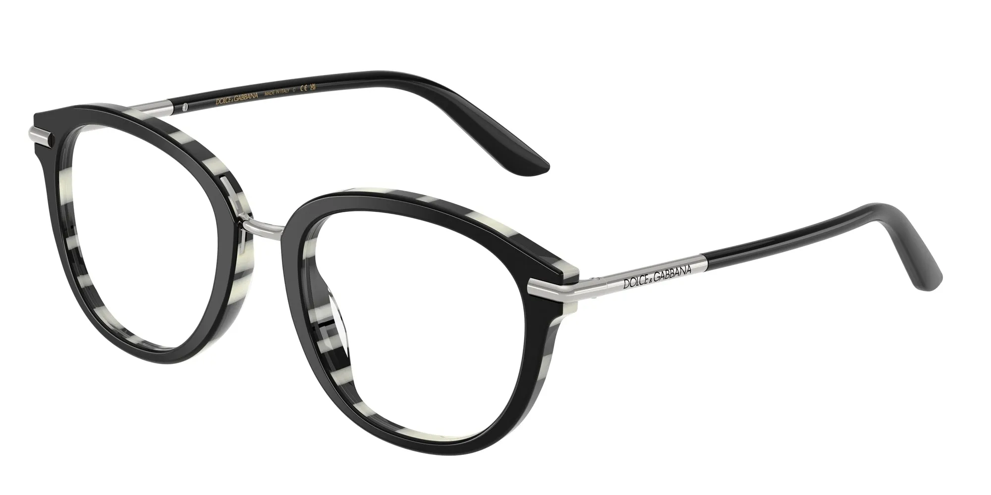 Dolce & Gabbana DG3410 3372 Montature da vista Acetato Nero Pantos Normale - immagine 1