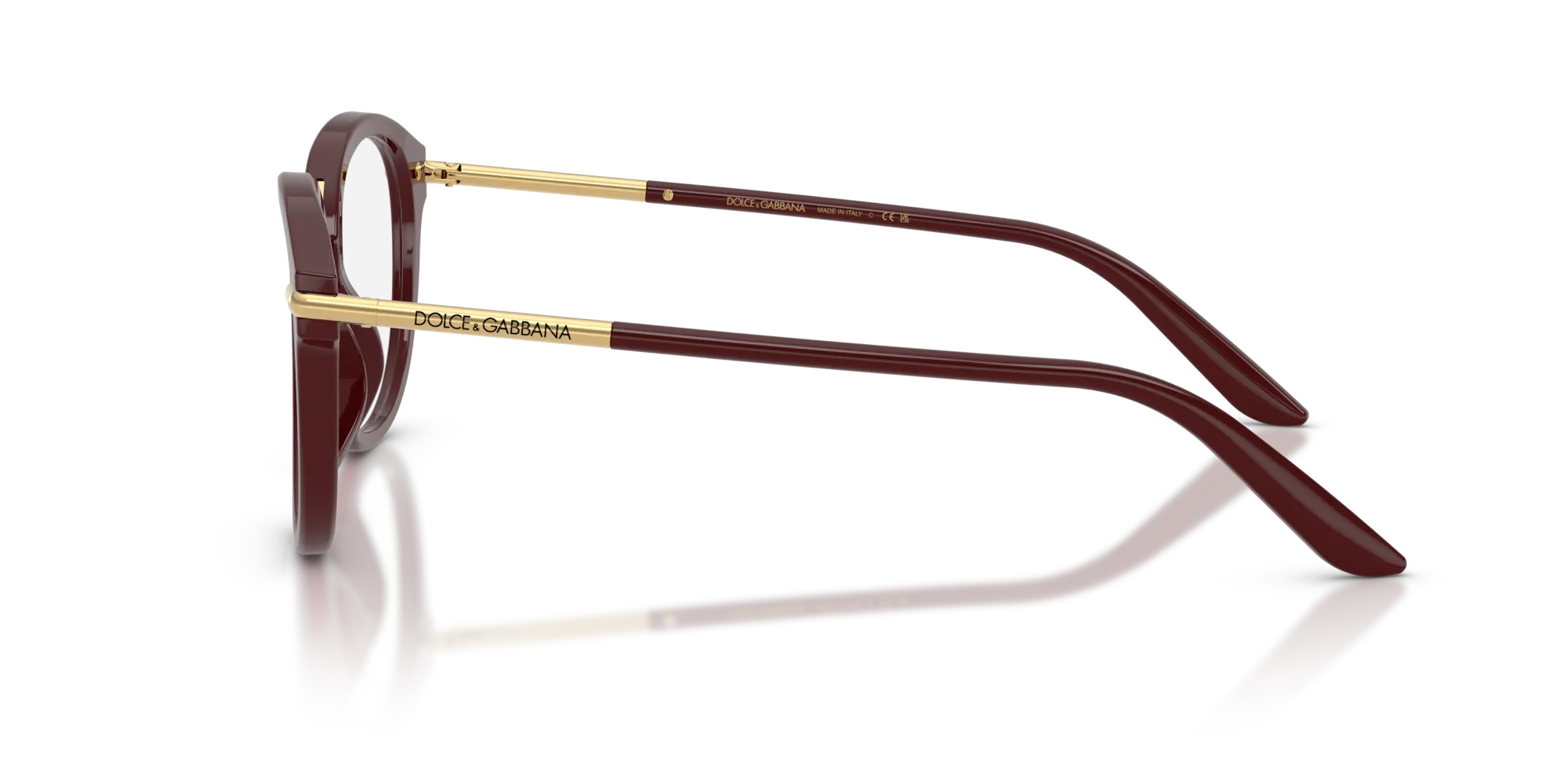 Dolce & Gabbana DG3410 3091 Montature da vista Acetato Rosso Pantos Normale - immagine 4