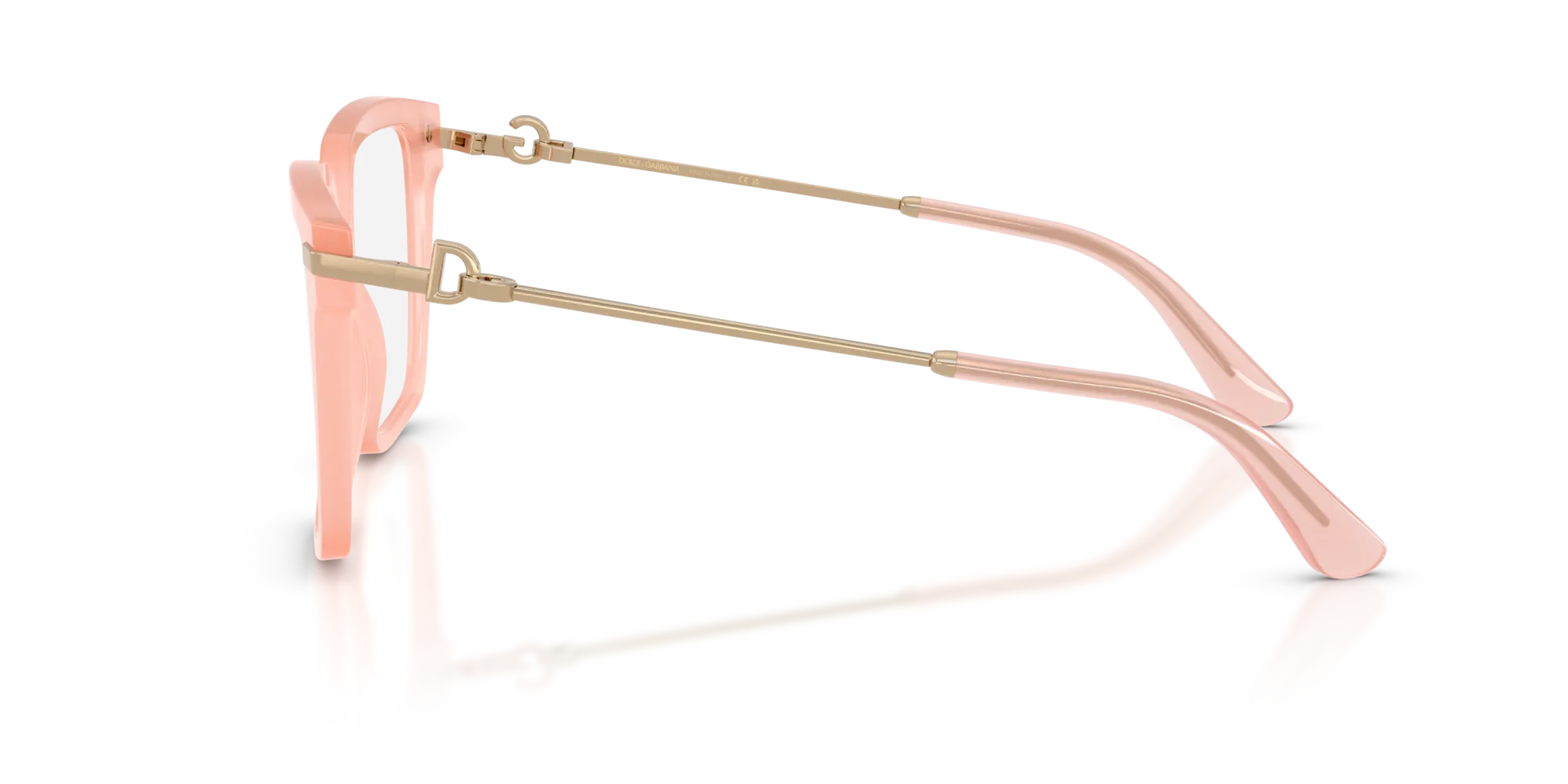 Dolce & Gabbana DG3397 3436 Montature da vista Acetato Rosa Trasparente Squadrata Normale - immagine 4