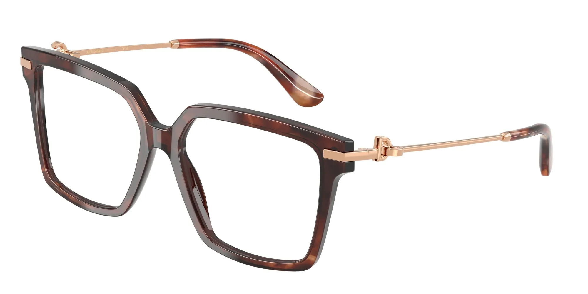 Dolce & Gabbana DG3397 3222 Montature da vista Acetato Tartaruga Squadrata Normale - immagine 1