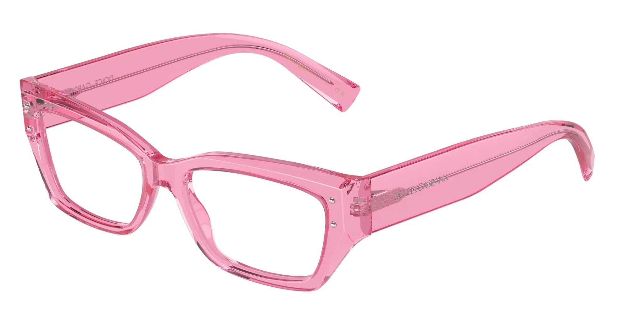 Dolce & Gabbana DG3387 3148 Montature da vista Acetato Rosa Squadrata Normale - immagine 1