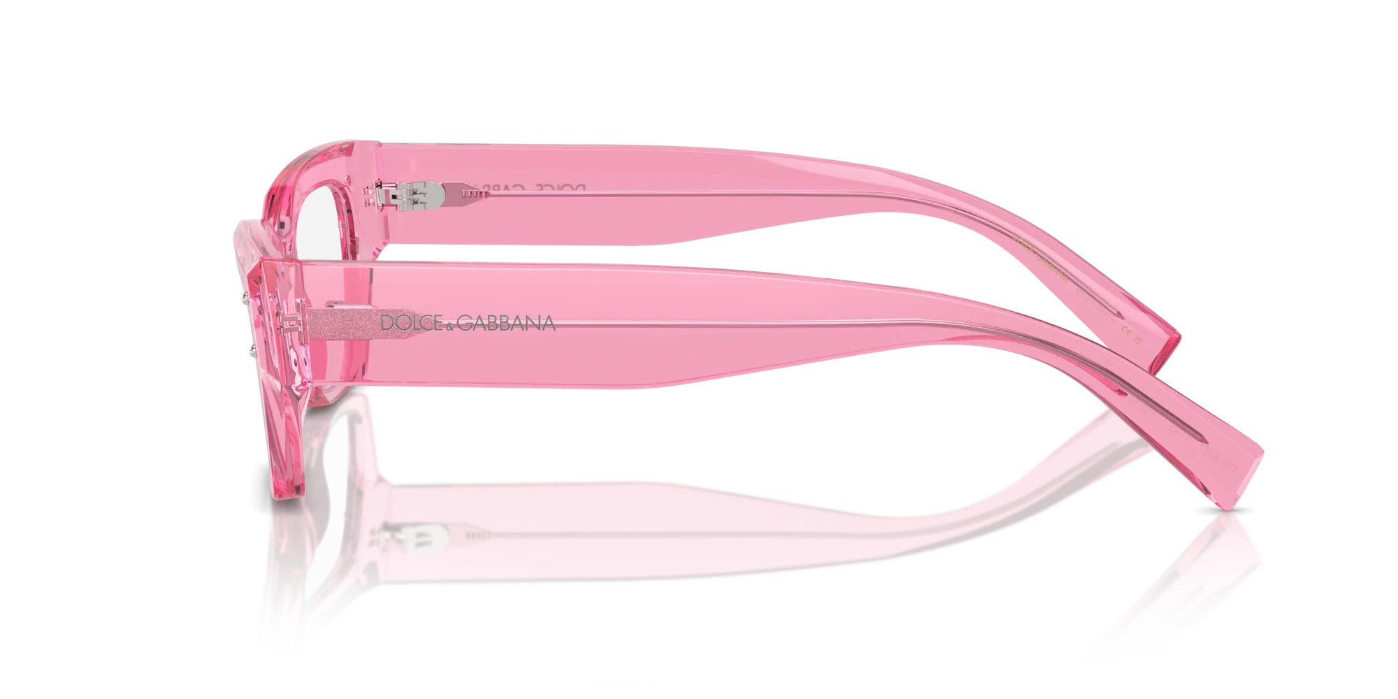 Dolce & Gabbana DG3387 3148 Montature da vista Acetato Rosa Squadrata Normale - immagine 4