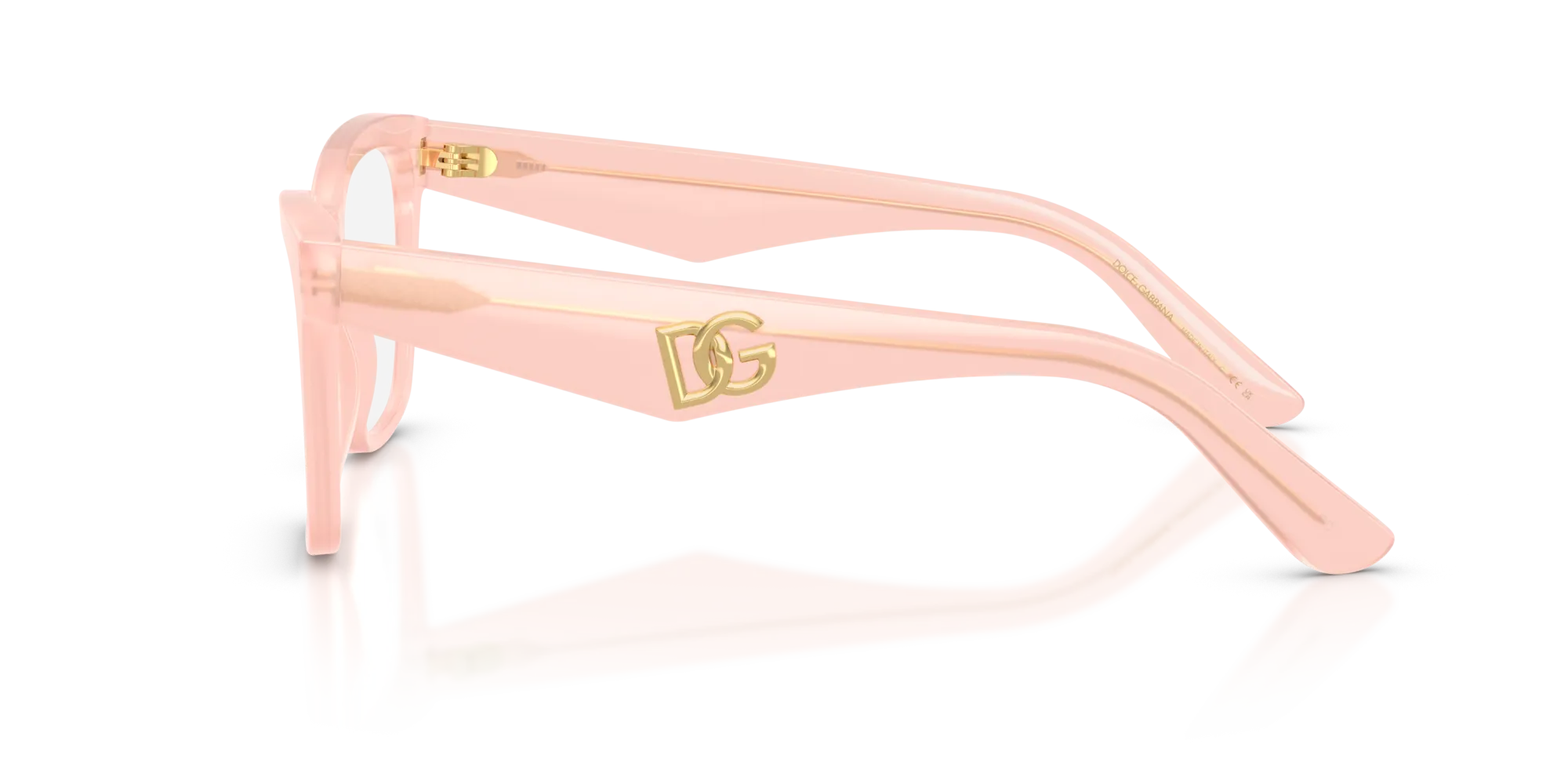 Dolce & Gabbana DG3374 3384 Montature da vista Acetato Rosa Trasparente Squadrata Normale - immagine 4