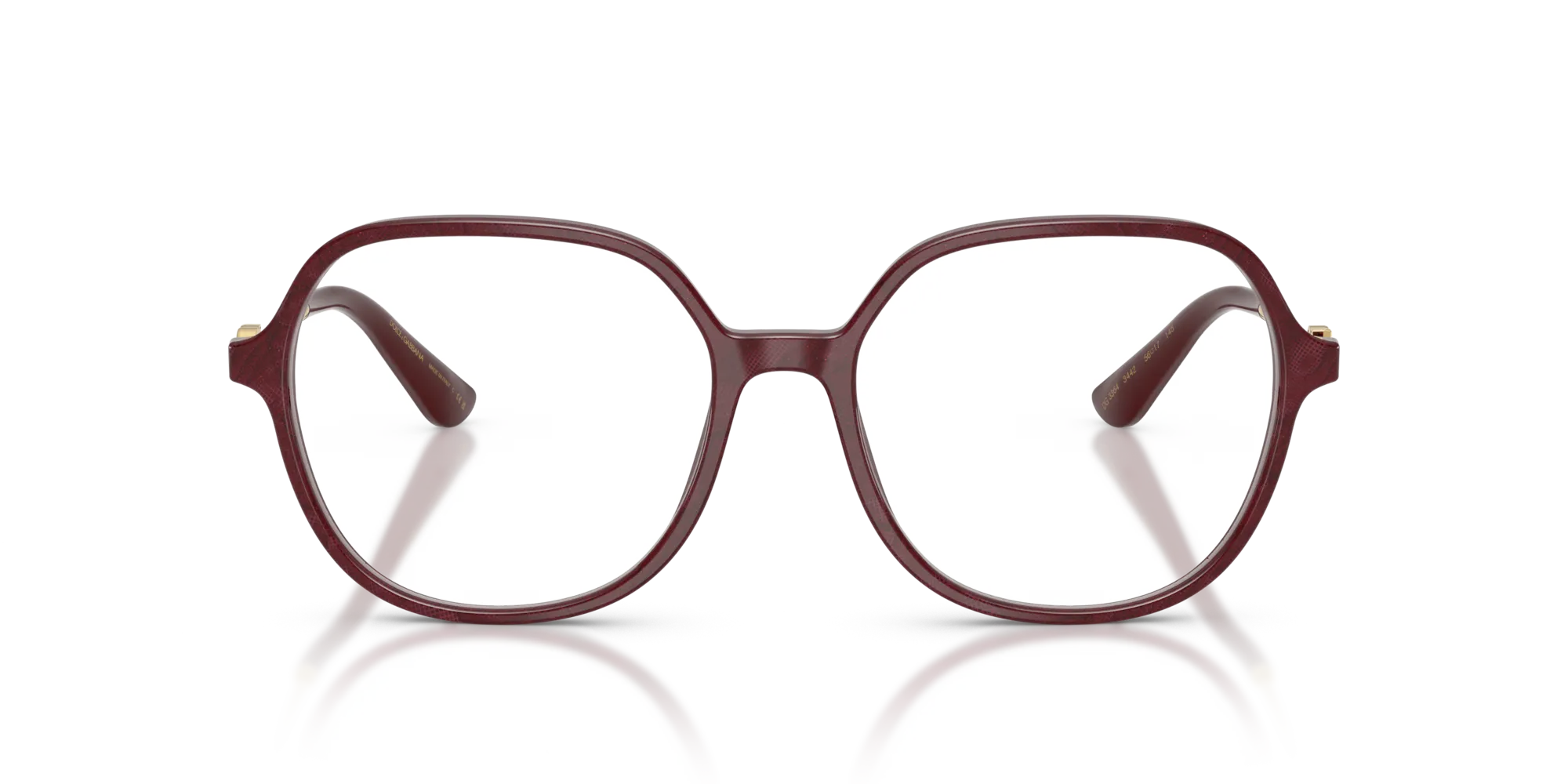 Dolce & Gabbana DG3364 3442 Montature da vista Acetato Rosso Farfalla Normale - immagine 3