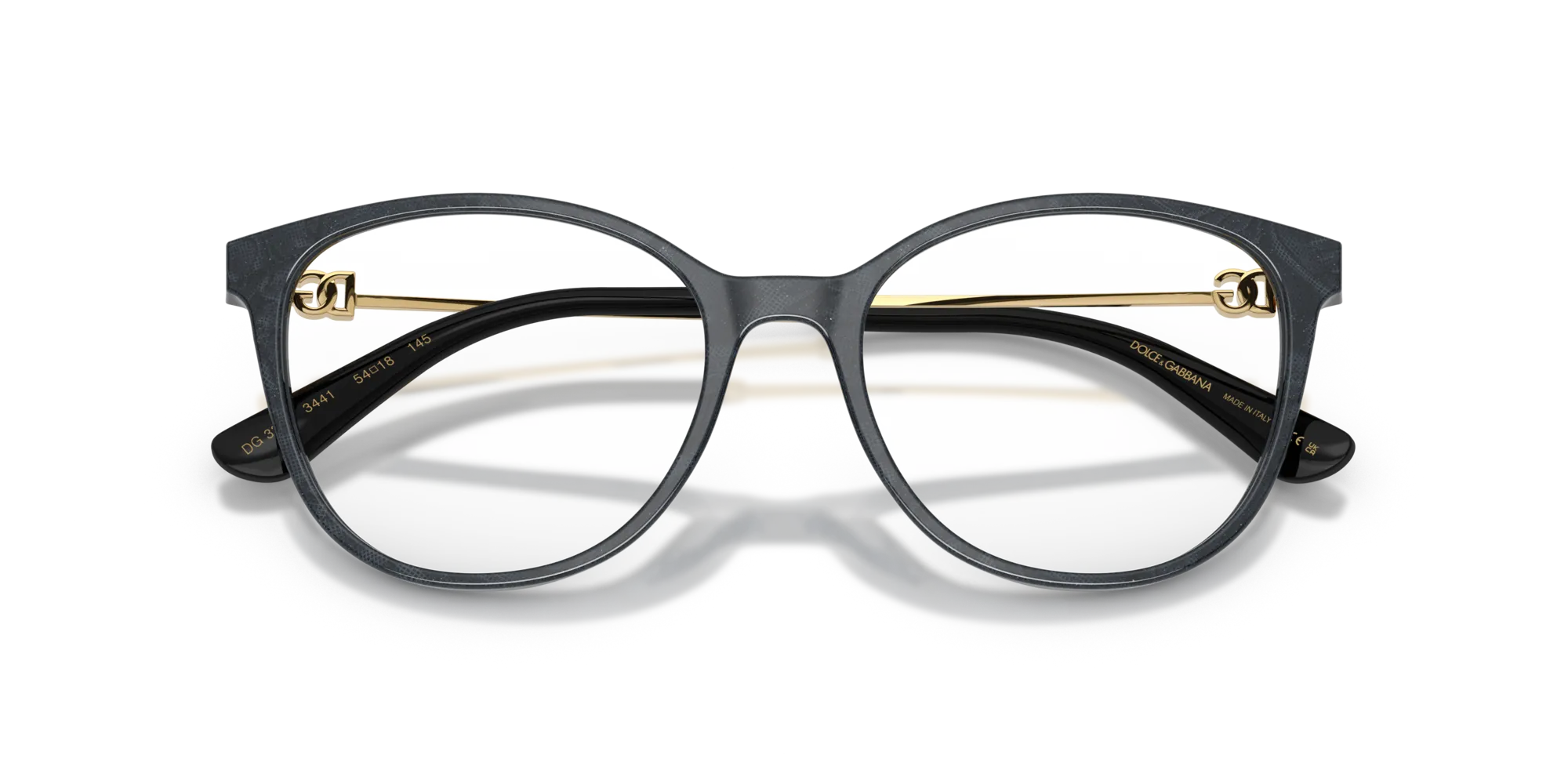 Dolce & Gabbana DG3363 3441 Montature da vista Acetato Grigio Farfalla Normale - immagine 2