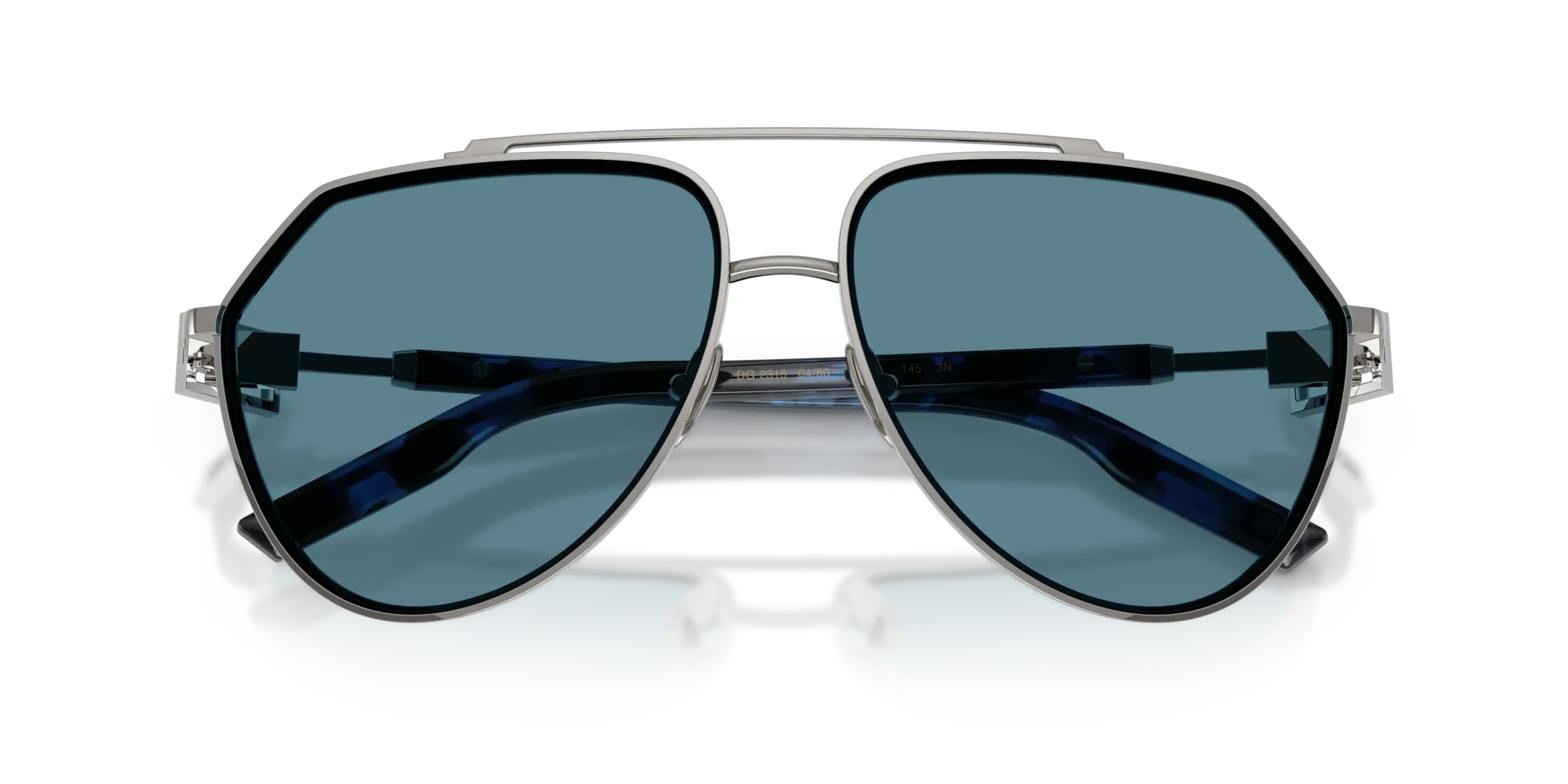 Dolce & Gabbana DG2315 04/80 Occhiali da sole Metallo Grigio Grigio Pilot Normale - immagine 2