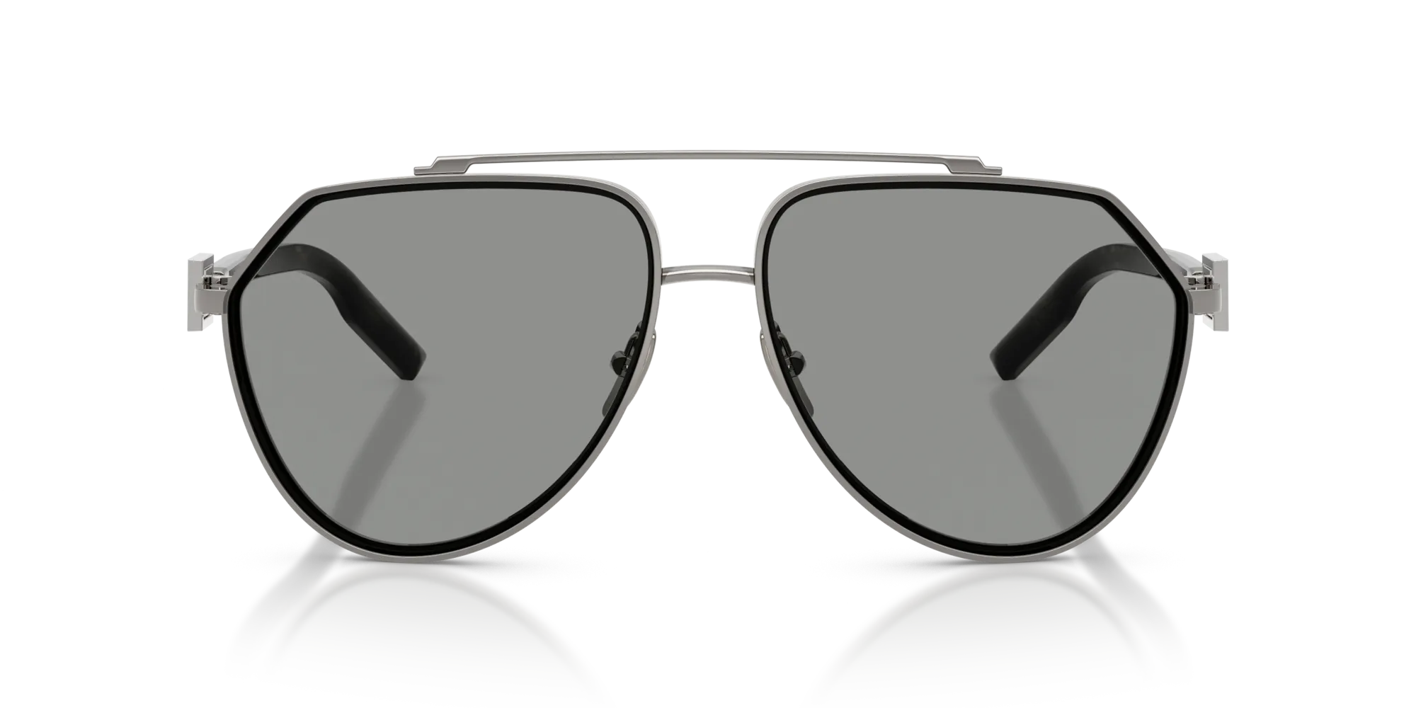 Dolce & Gabbana DG2315 04/1 Occhiali da sole Metallo Grigio Grigio Pilot Normale - immagine 3