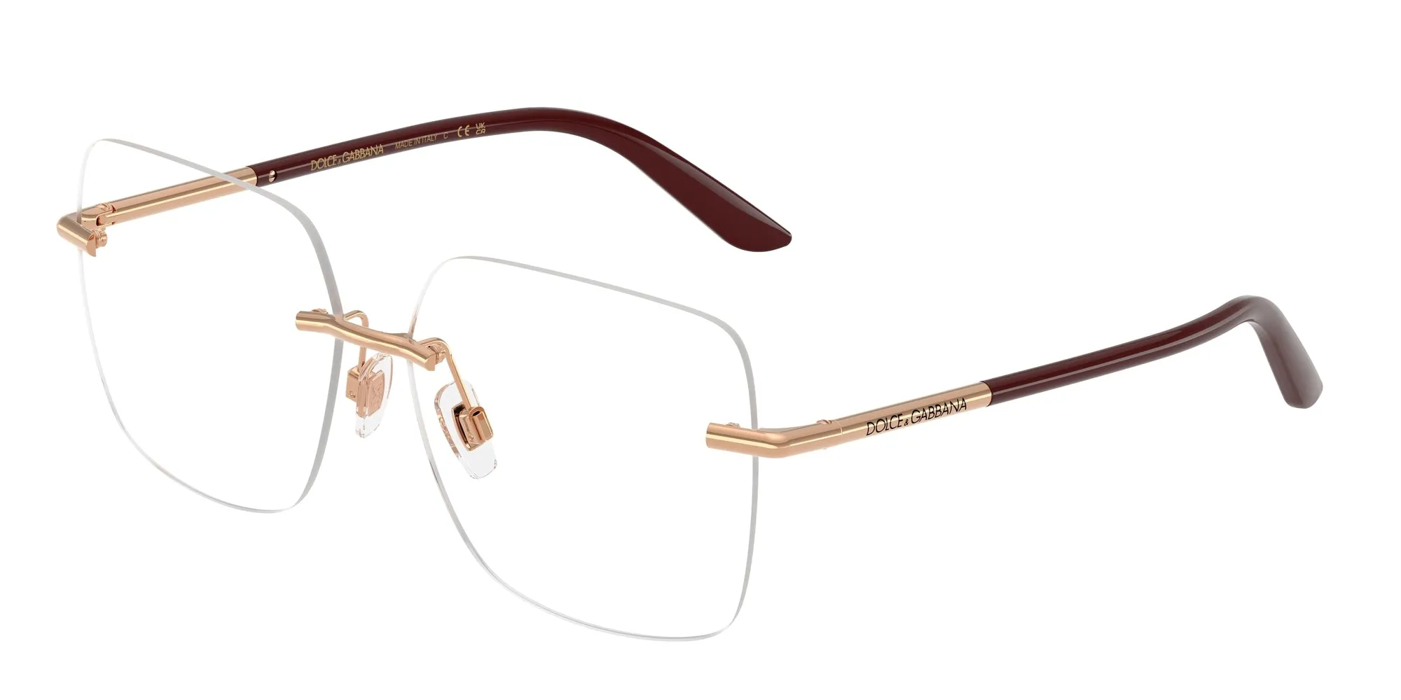 Dolce & Gabbana DG1360 1298 Montature da vista Metallo Oro Squadrata Normale - immagine 1