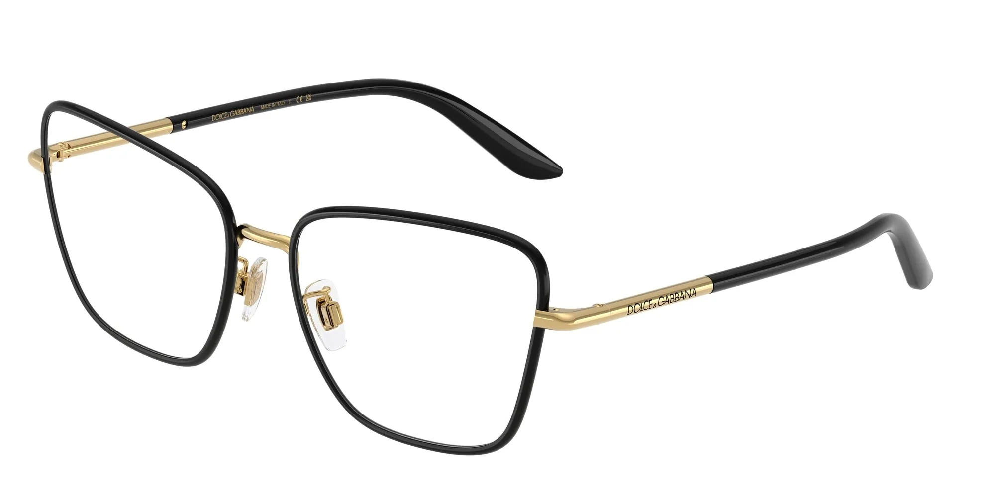 Dolce & Gabbana DG1359 1334 Montature da vista Metallo Nero Cat Eye Normale - immagine 1