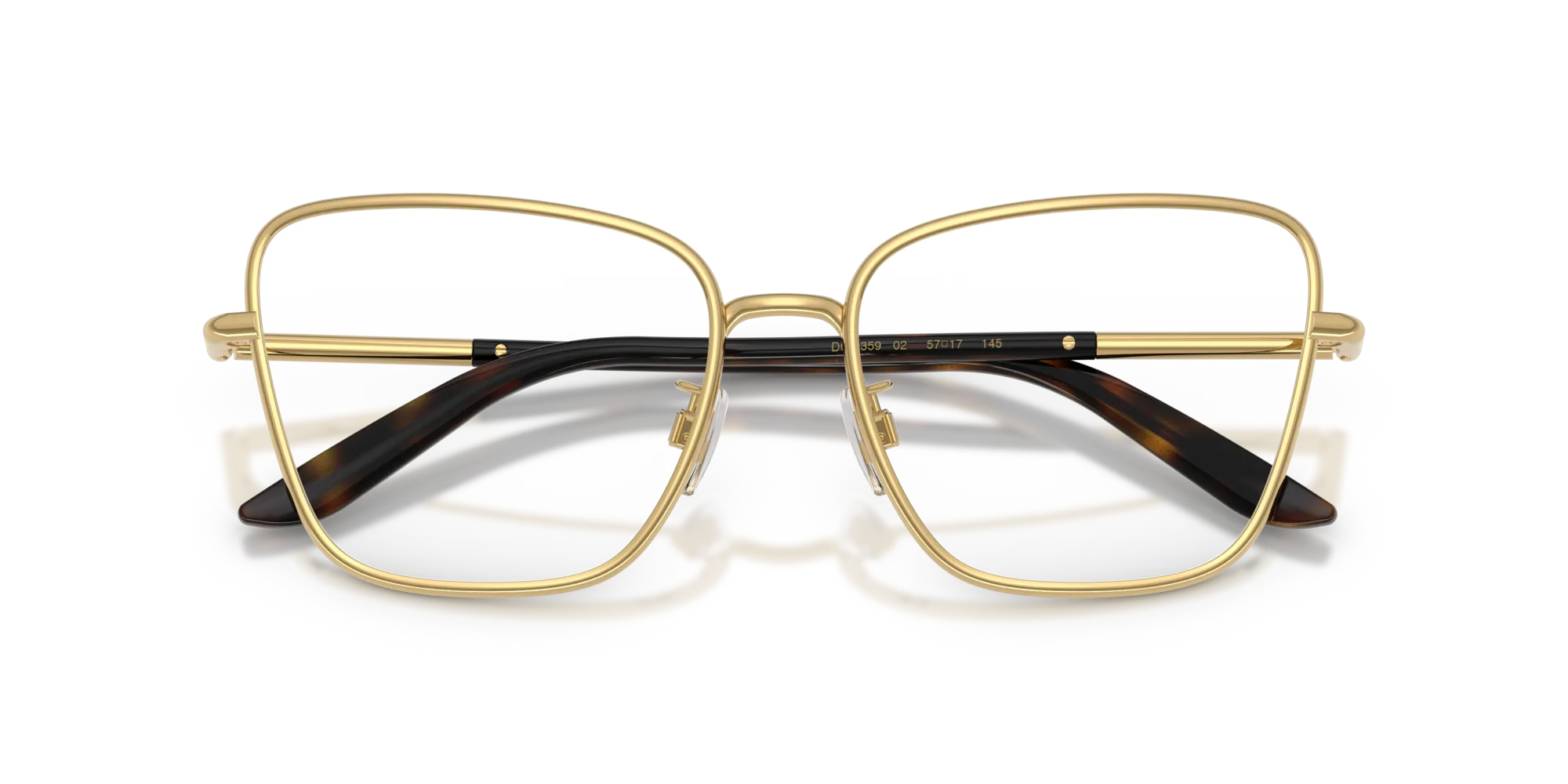 Dolce & Gabbana DG1359 02 Montature da vista Metallo Oro Cat Eye Normale - immagine 2