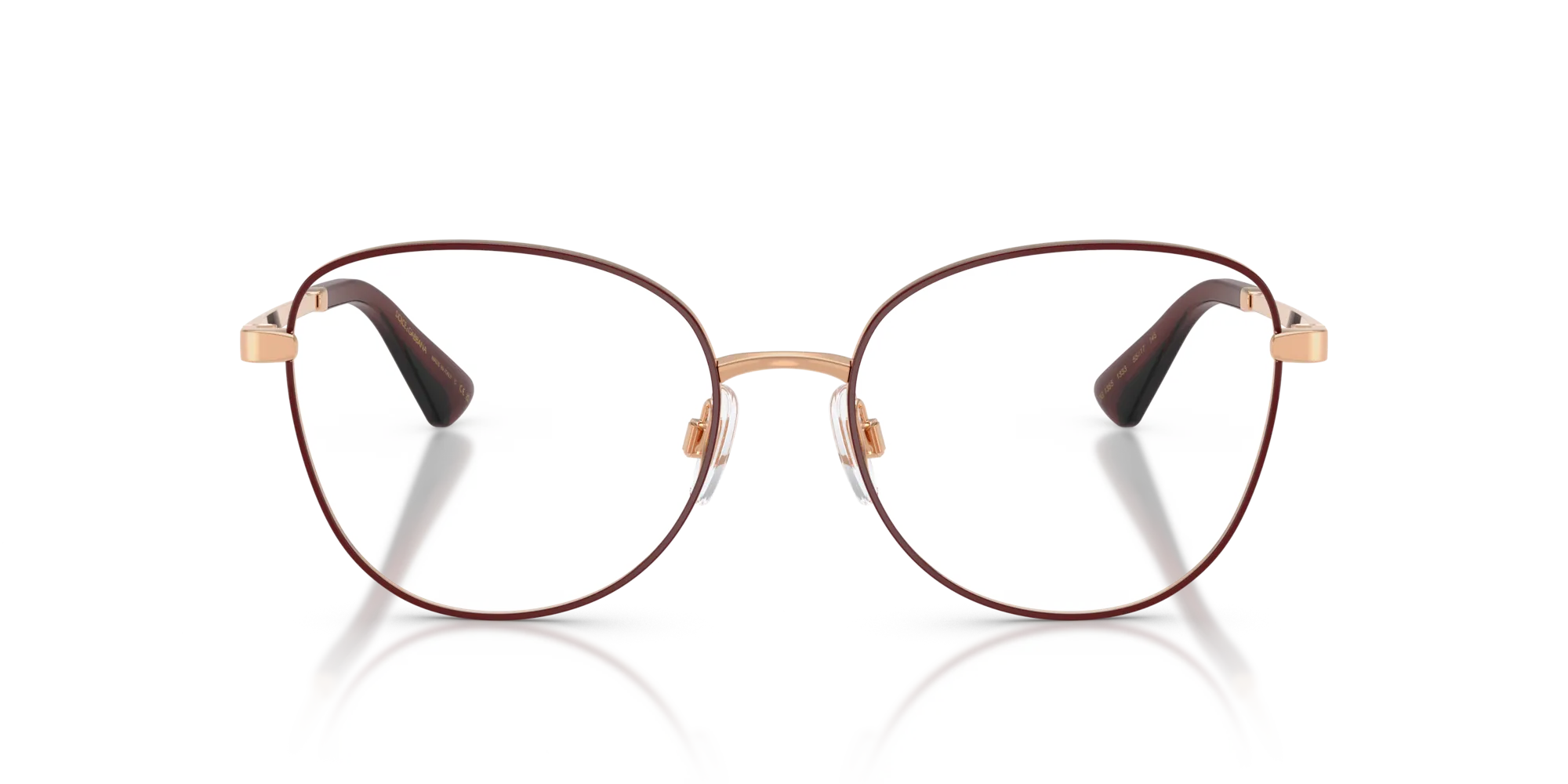 Dolce & Gabbana DG1355 1333 Montature da vista Acciaio Oro Trasparente Farfalla Normale - immagine 3