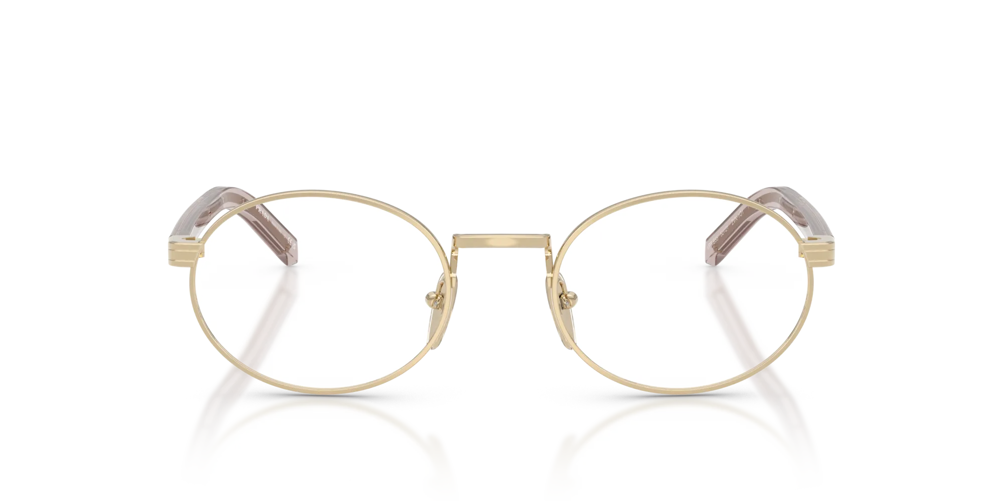 Prada PR B55V ZVN1O1 Montature da vista Metallo Oro Rotonda Normale - immagine 3