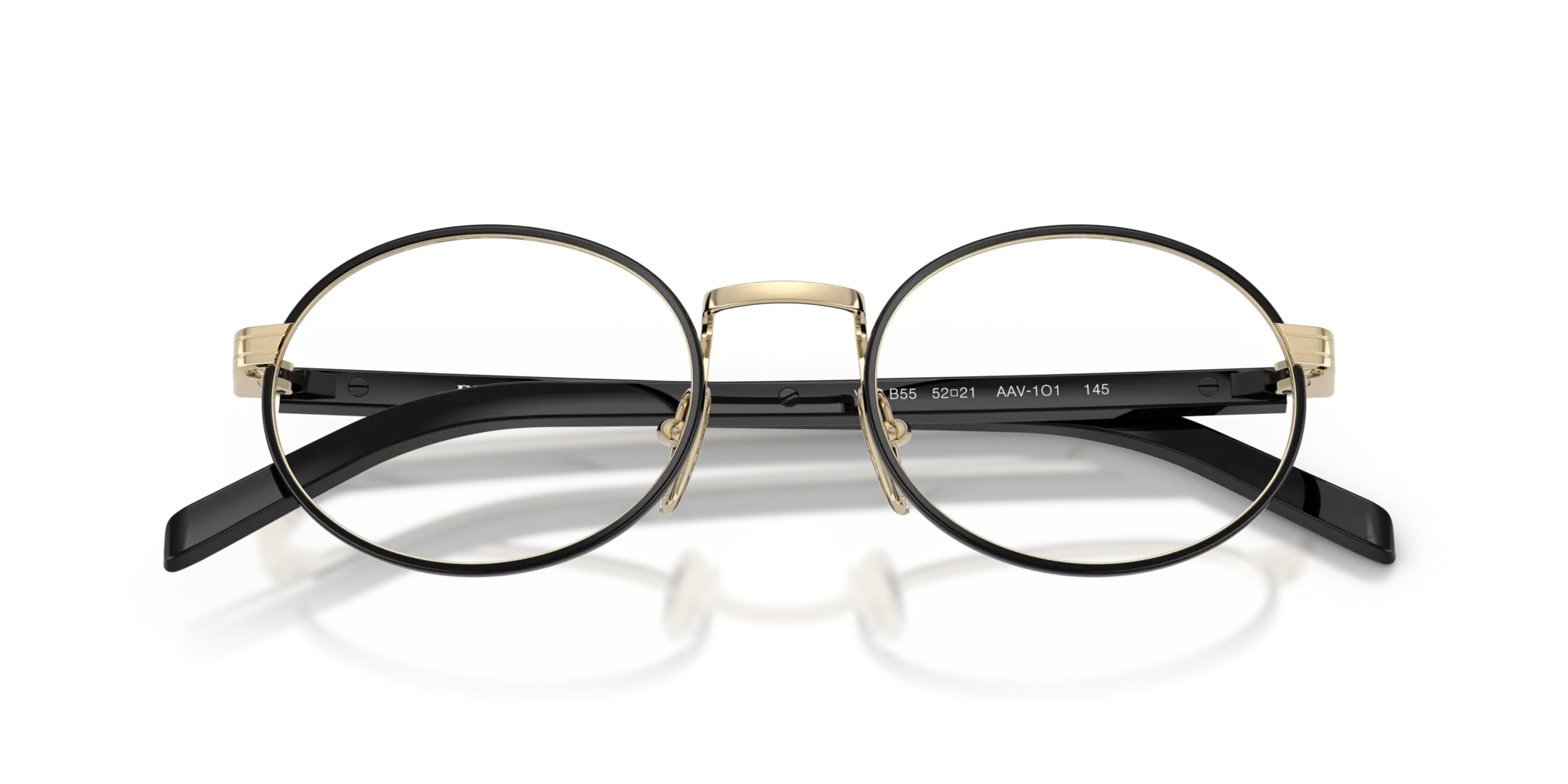 Prada PR B55V AAV1O1 Montature da vista Metallo Oro Rotonda Normale - immagine 2