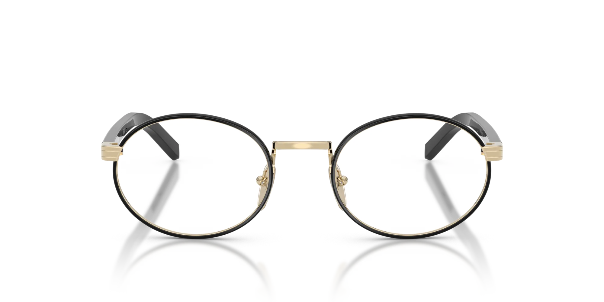 Prada PR B55V AAV1O1 Montature da vista Metallo Oro Rotonda Normale - immagine 3