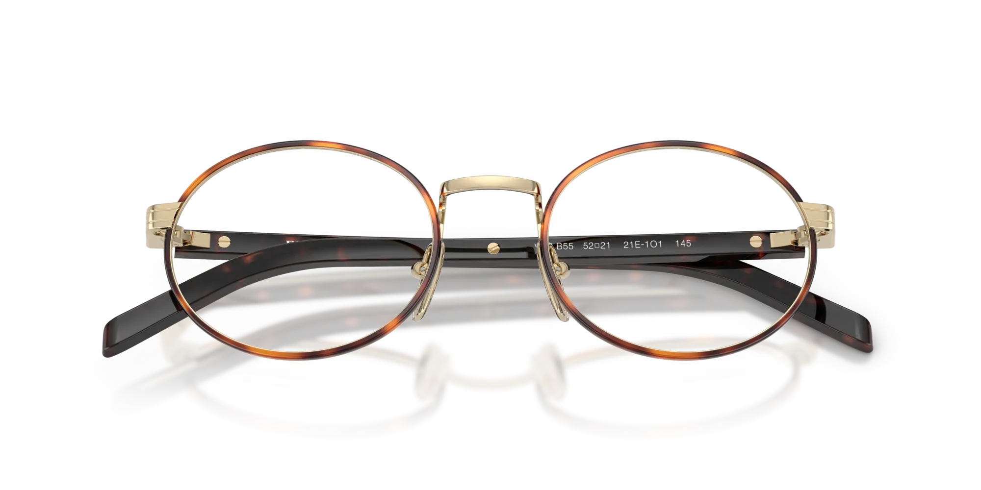 Prada PR B55V 21E1O1 Montature da vista Metallo Havana Rotonda Normale - immagine 2