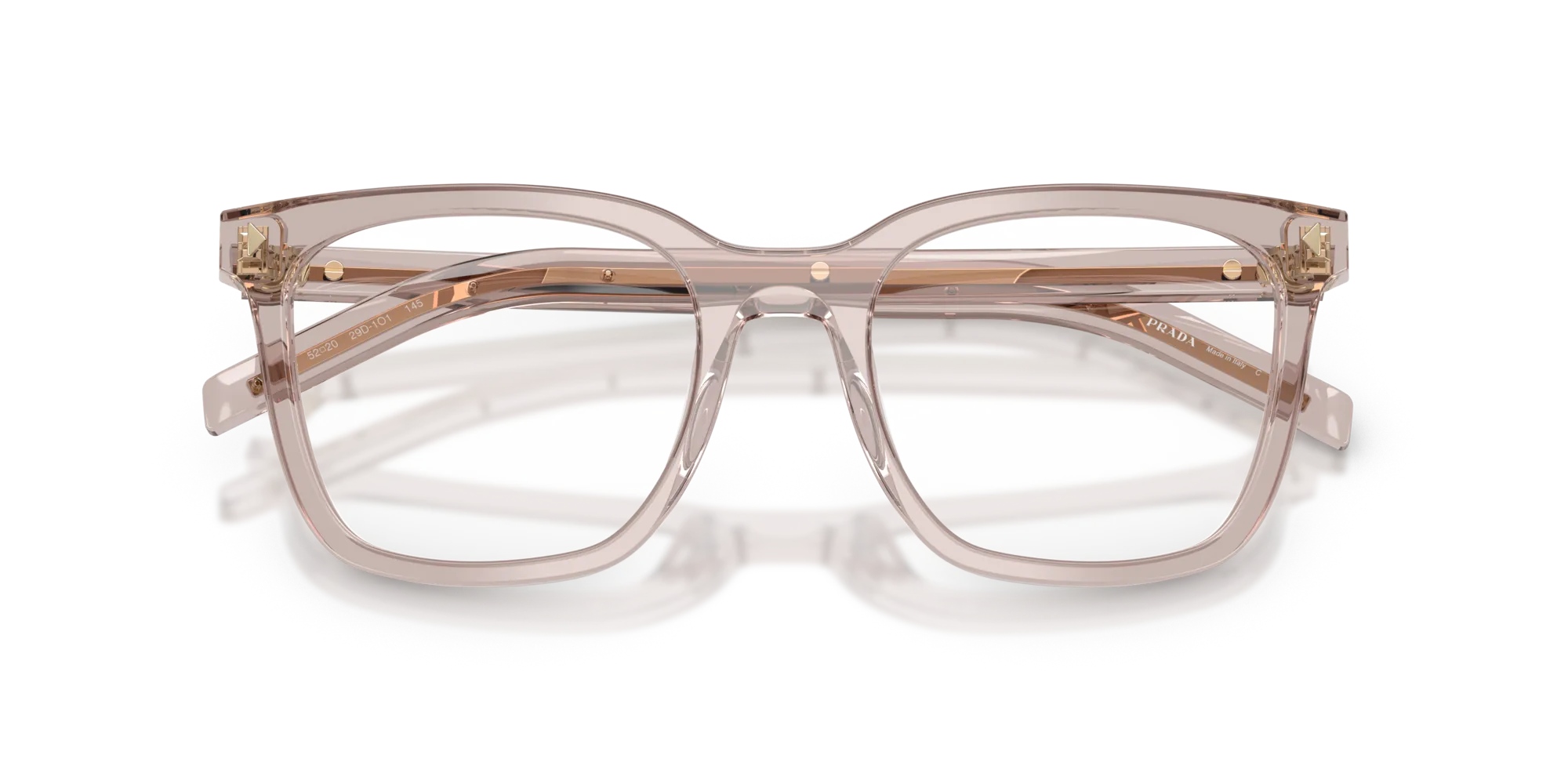 Prada PR B11V 29D1O1 Montature da vista Acetato Viola Pillow Normale - immagine 2